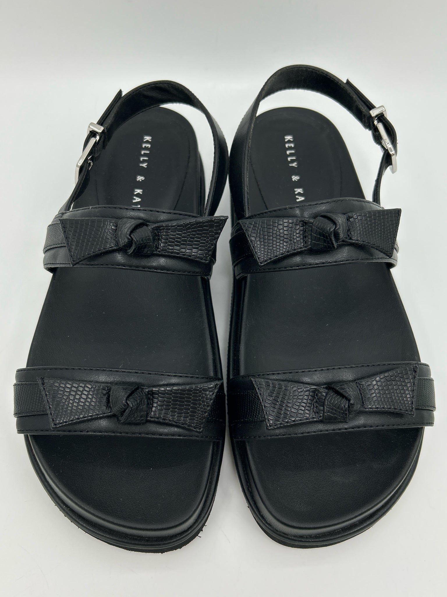 KELLY & KATIE Size 8.5M Black Women Sandal