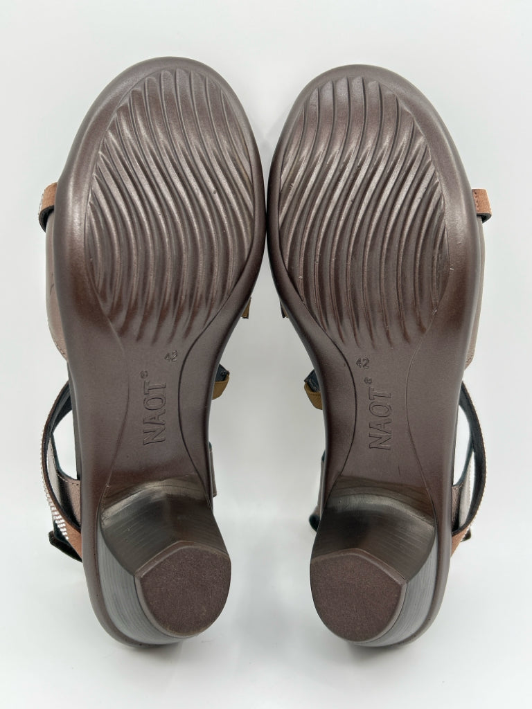 NAOT Size 42 Dark Bronze Women's Sandal