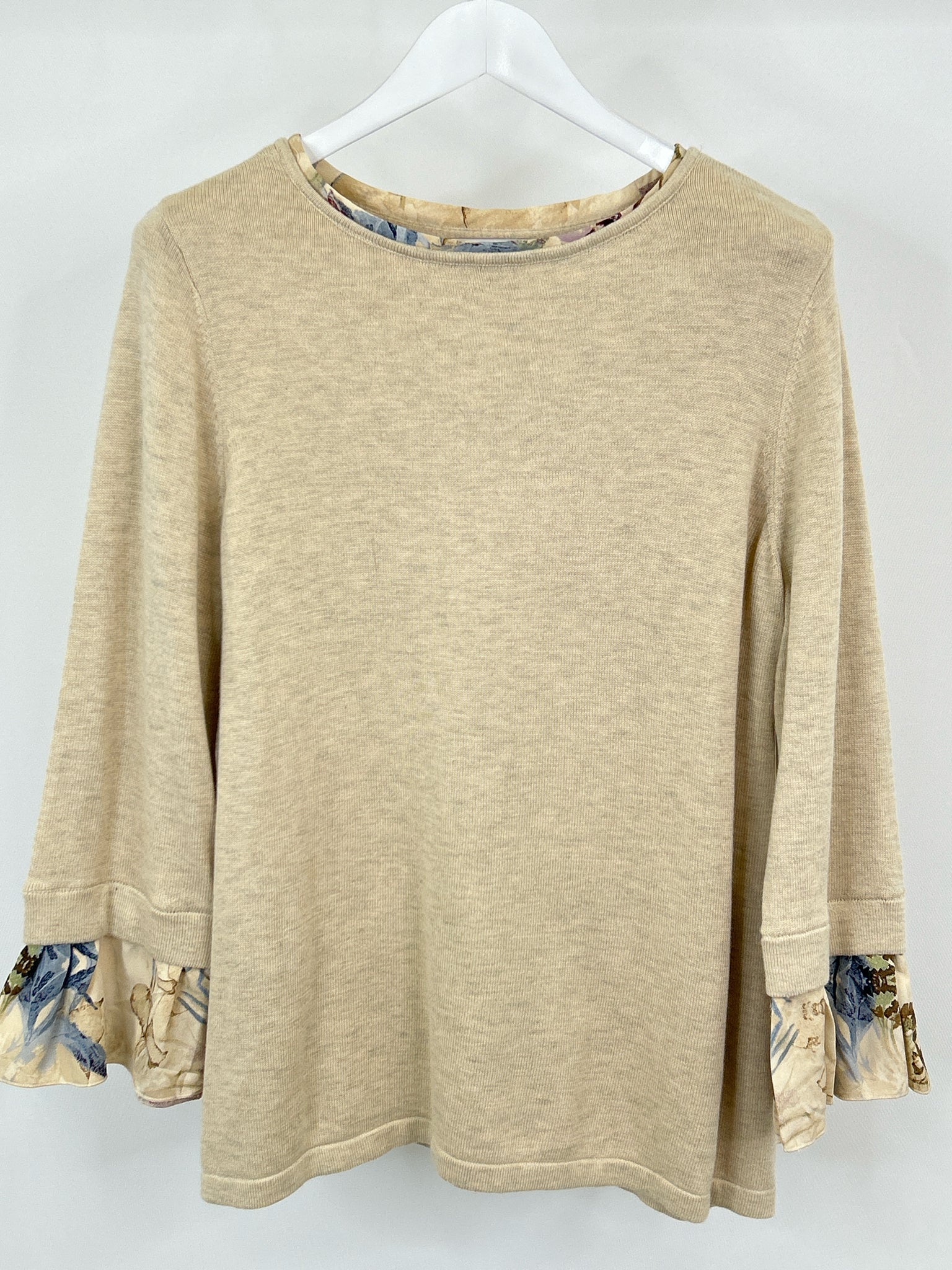 CHICO'S Size XL Oatmeal Women Sweater