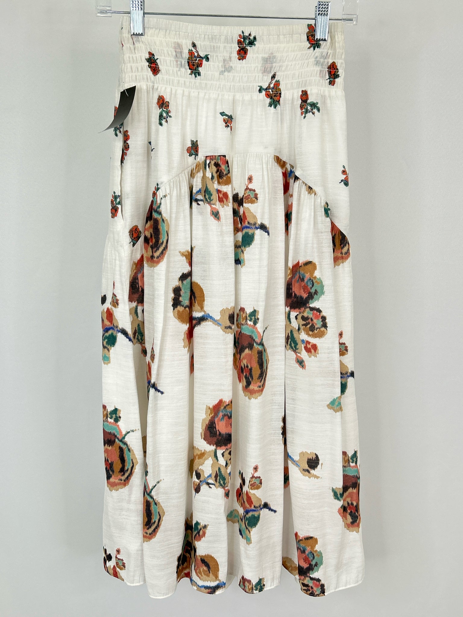 VINCE Size XS White Floral Women Skirt