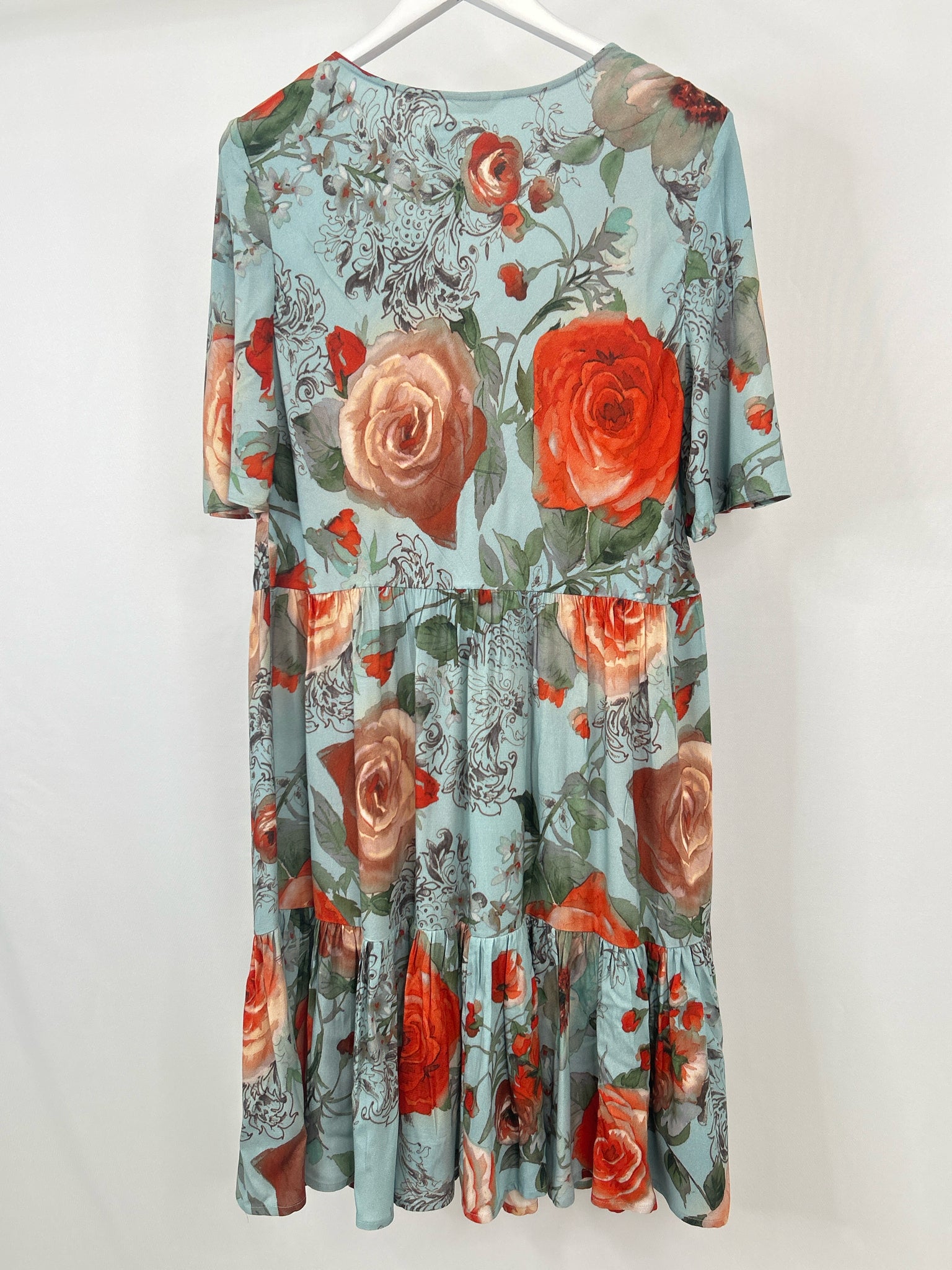 SOFT SURROUNDINGS Size L grey and red Women Dress