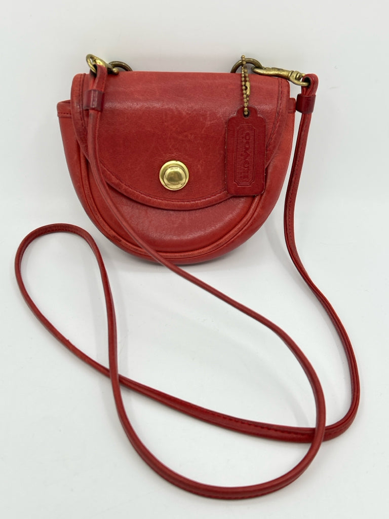 coach Orange Red Purse