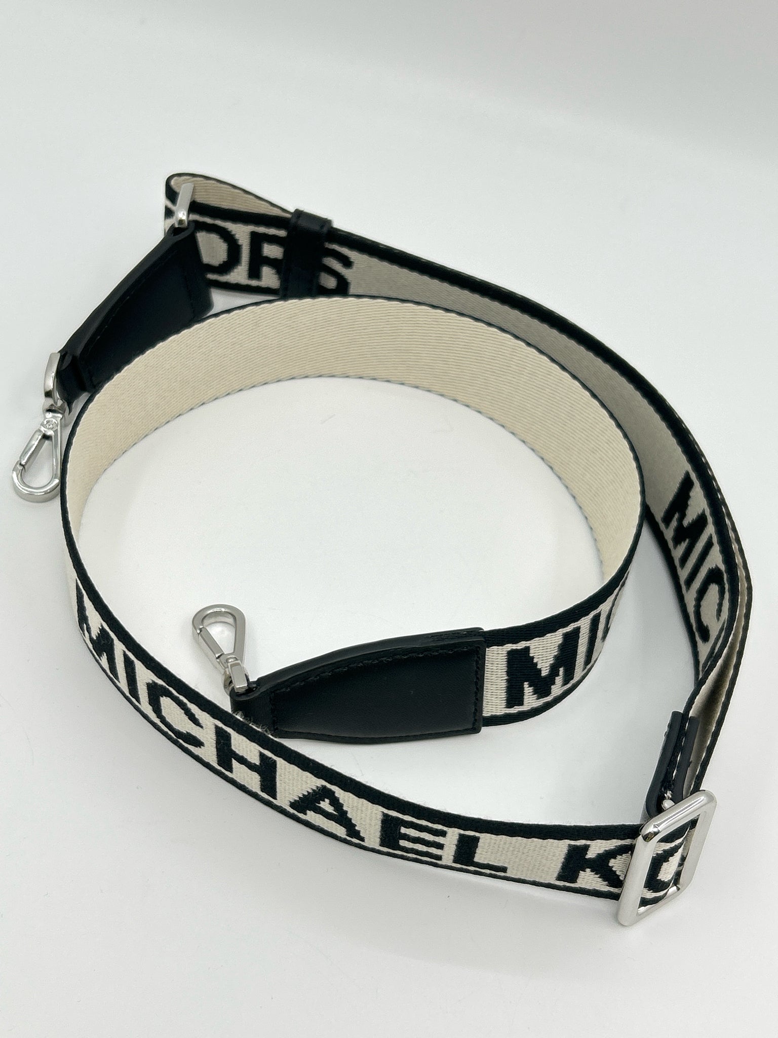 MICHAEL KORS Black Print Purse Strap