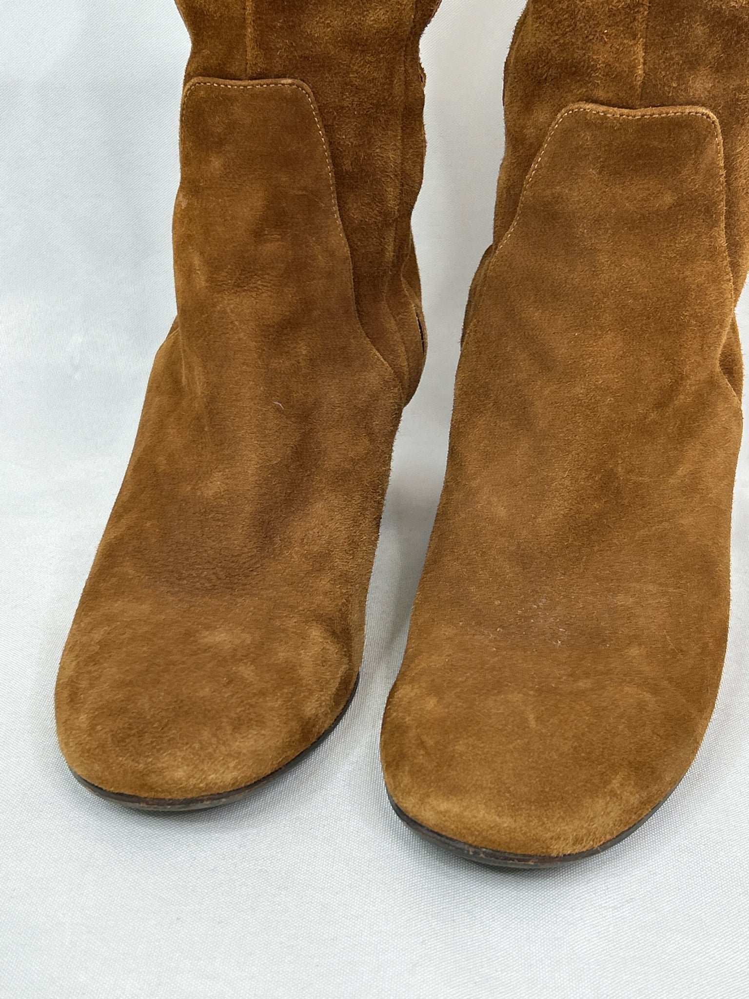 BARNEYS Size 38.5 COGNAC Women Boots