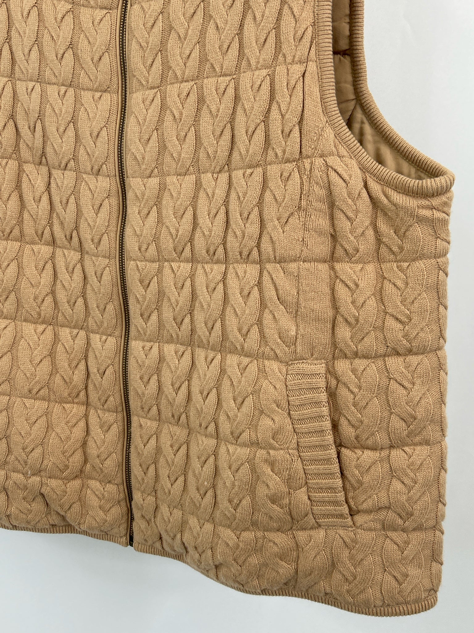 TALBOTS Size 2X Camel Women Vest NWT