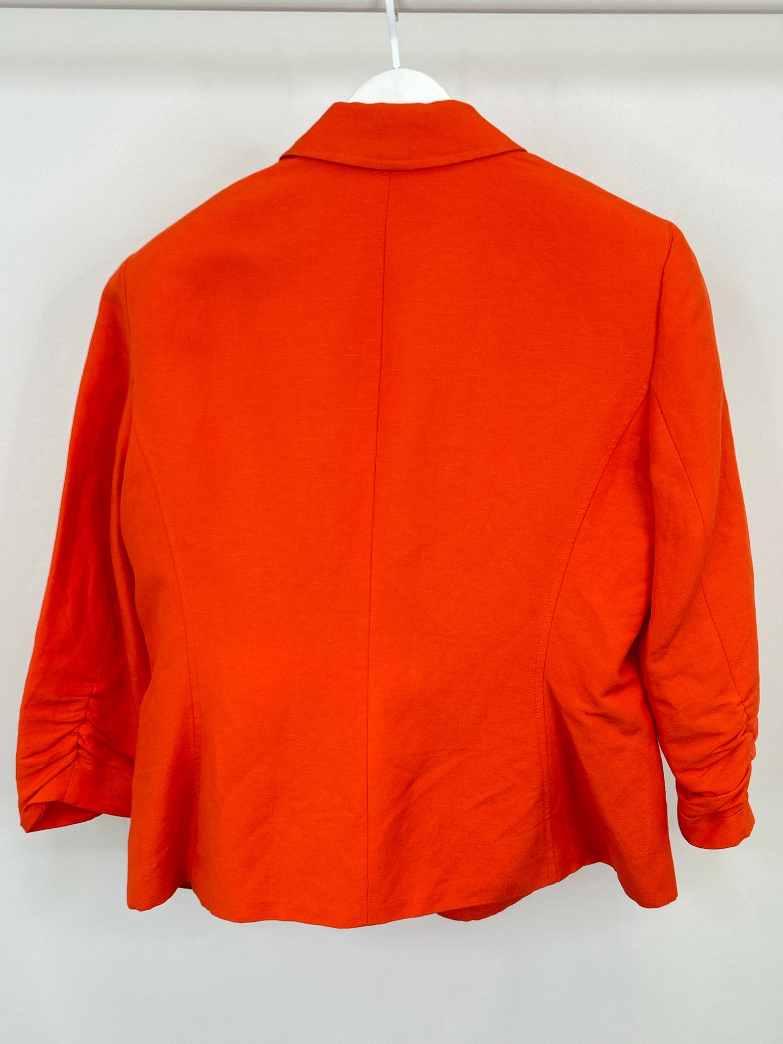 KASPER Size 14 Orange Women Blazer