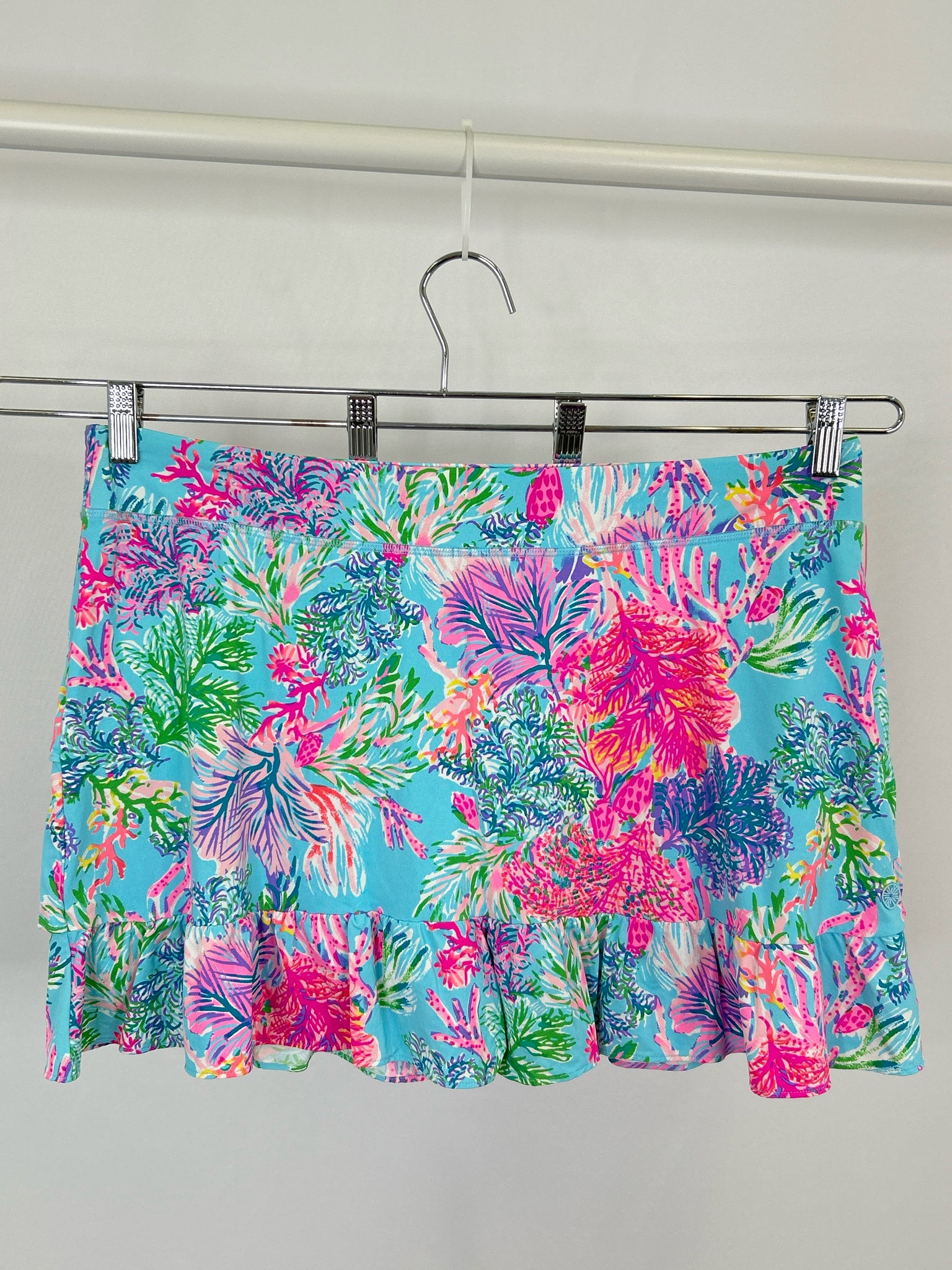LILLY PULITZER Size XL Blue Print Women Skort