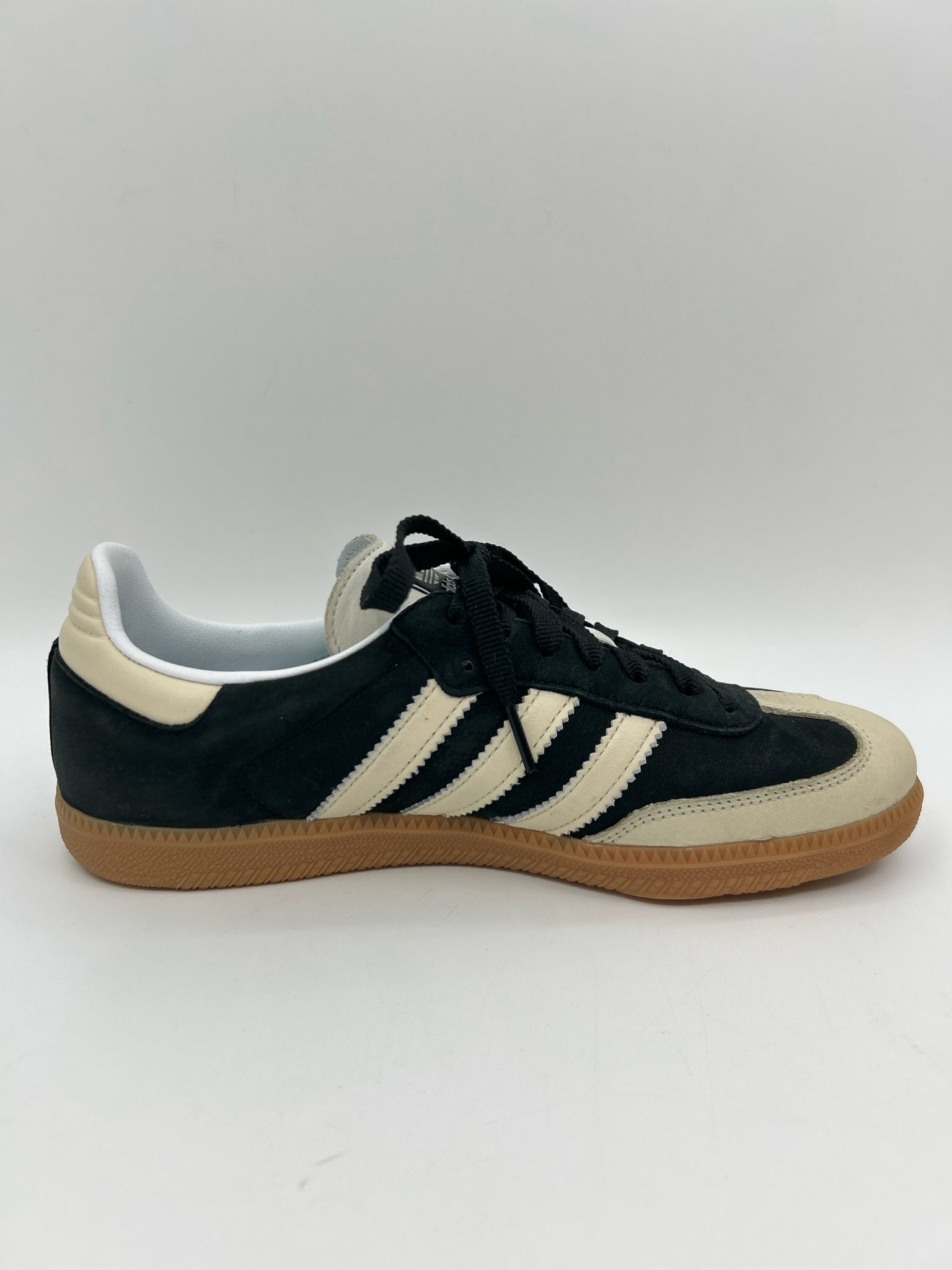 ADIDAS Size 8.5 Black & Cream Women Sneakers