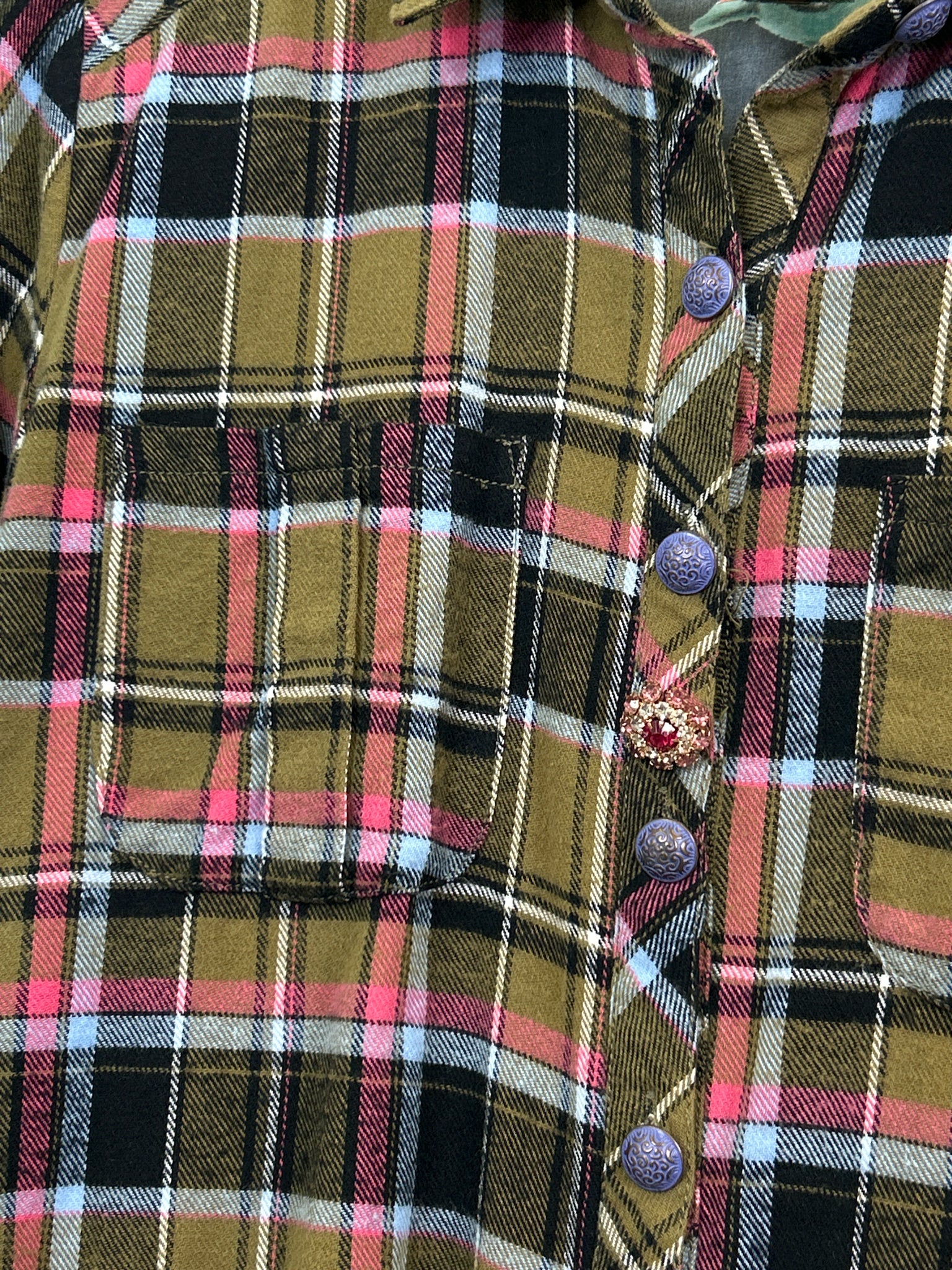 ARATTA SILENT JOURNEY Size M Green Print Women Blouse