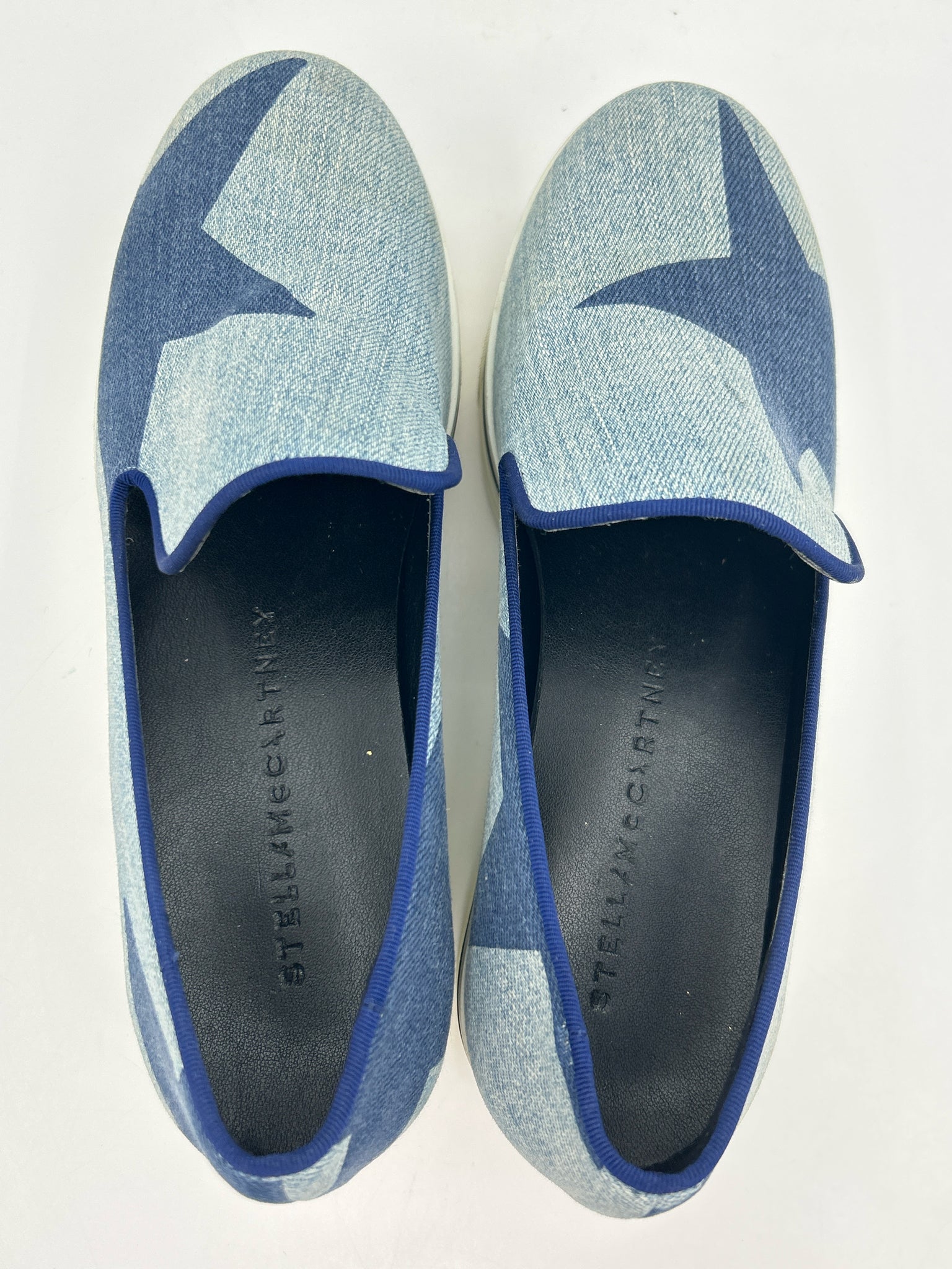 Stella McCartney Size 36/6 Blue Print Women Sneakers