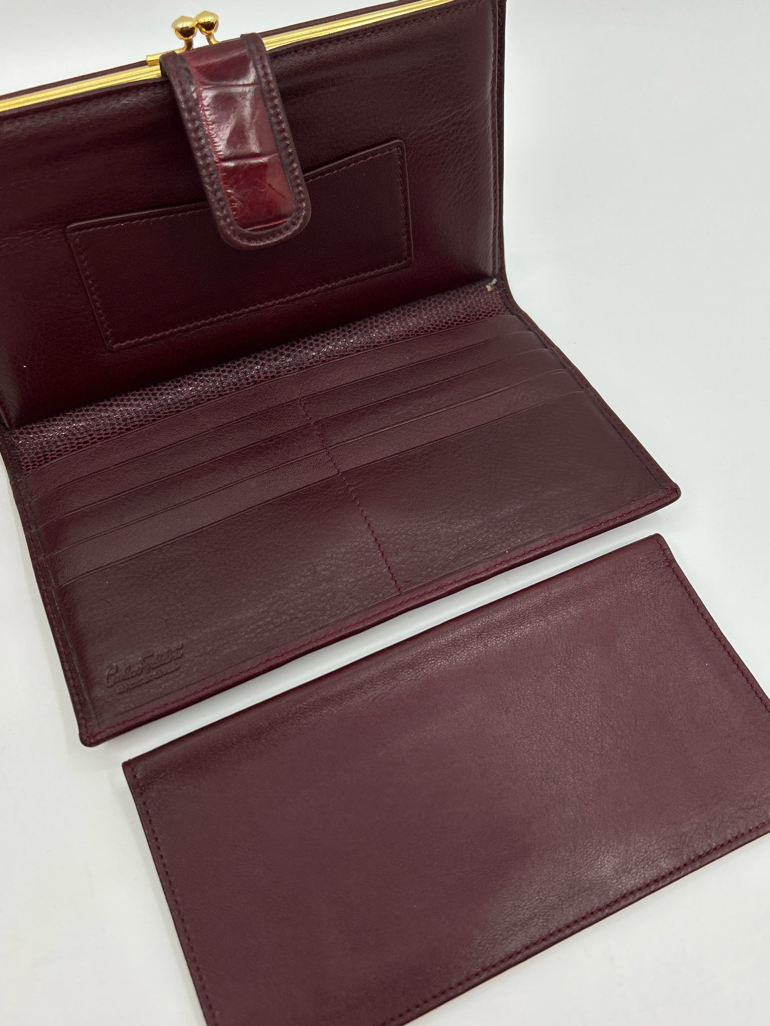 CARLOS FALCHI Burgundy Women Wallet