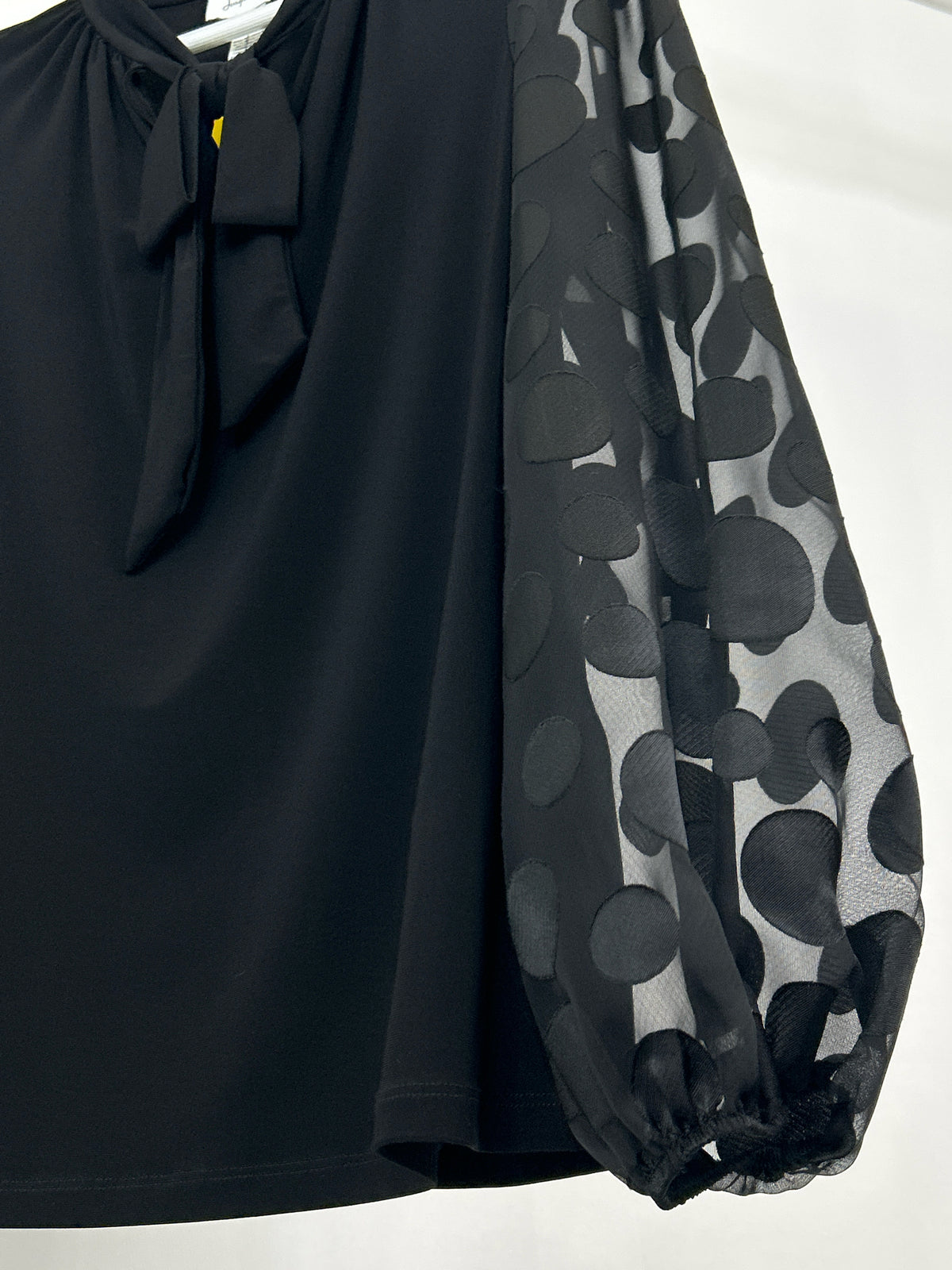 JOSEPH RIBKOFF Size 10 Black Women Blouse