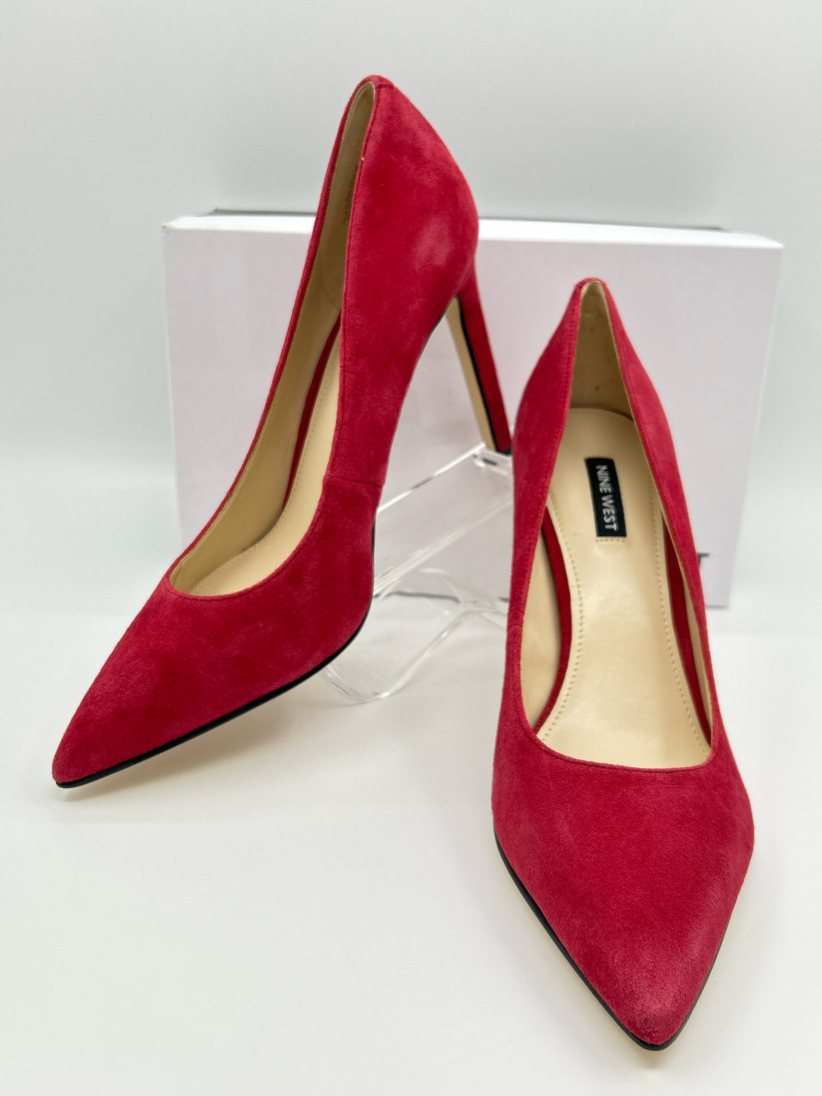 NINE WEST Size 10.5M Red Women Pumps