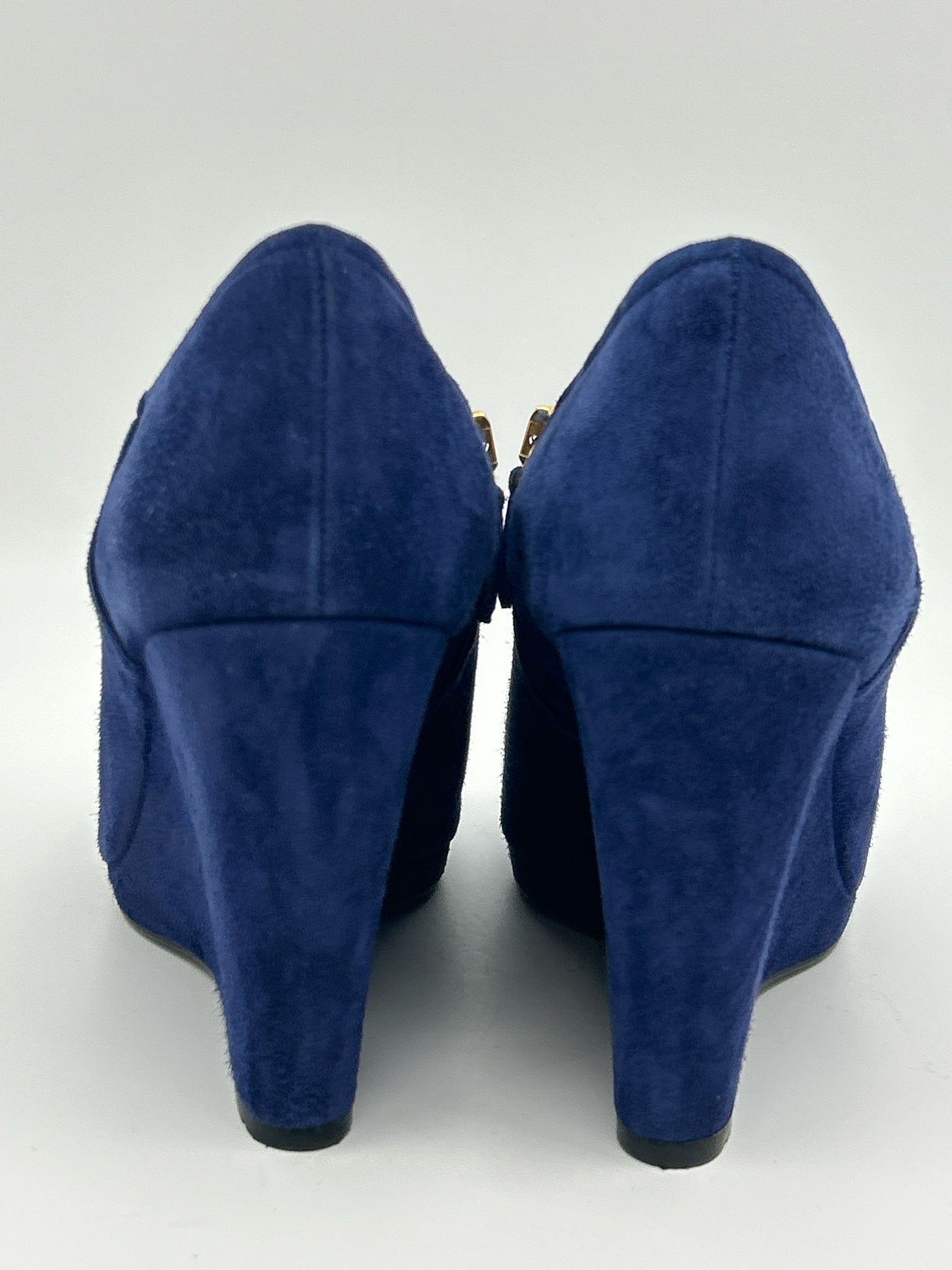 PRADA Size 38 Navy Women Booties