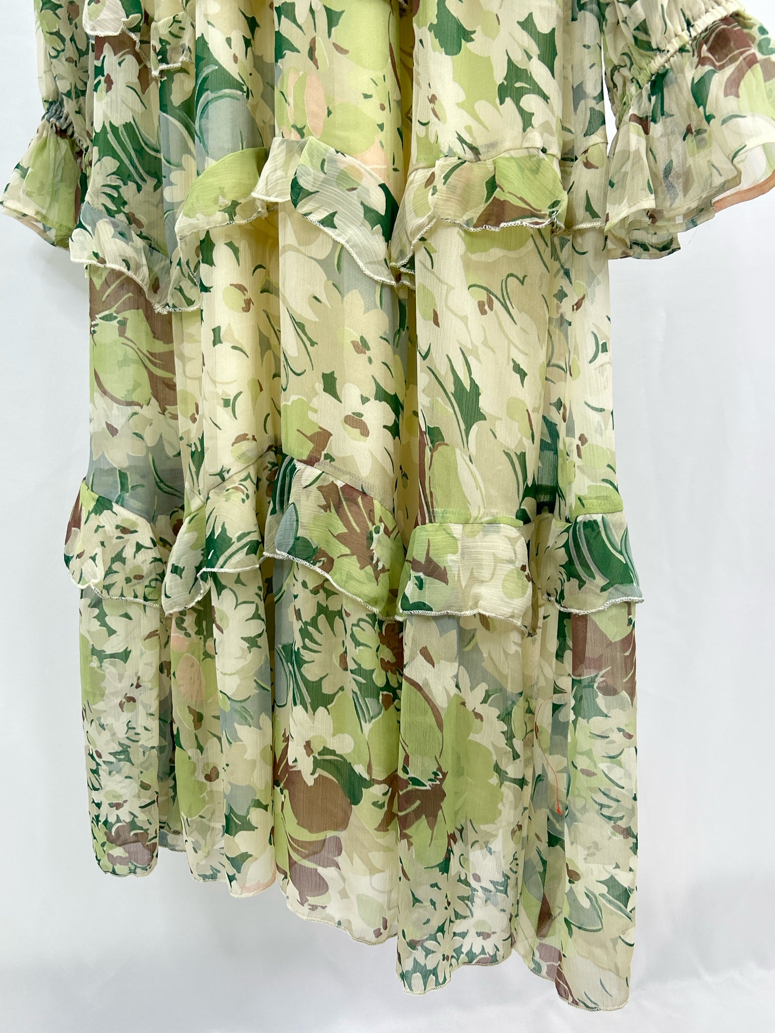ASOS Size 12 Green Floral Women Dress