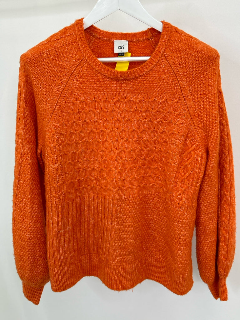 CABI Women Size S Orange Sweater