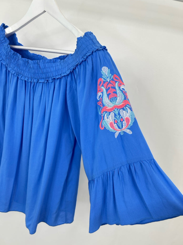 LILLY PULITZER Size M Blue Moira Top