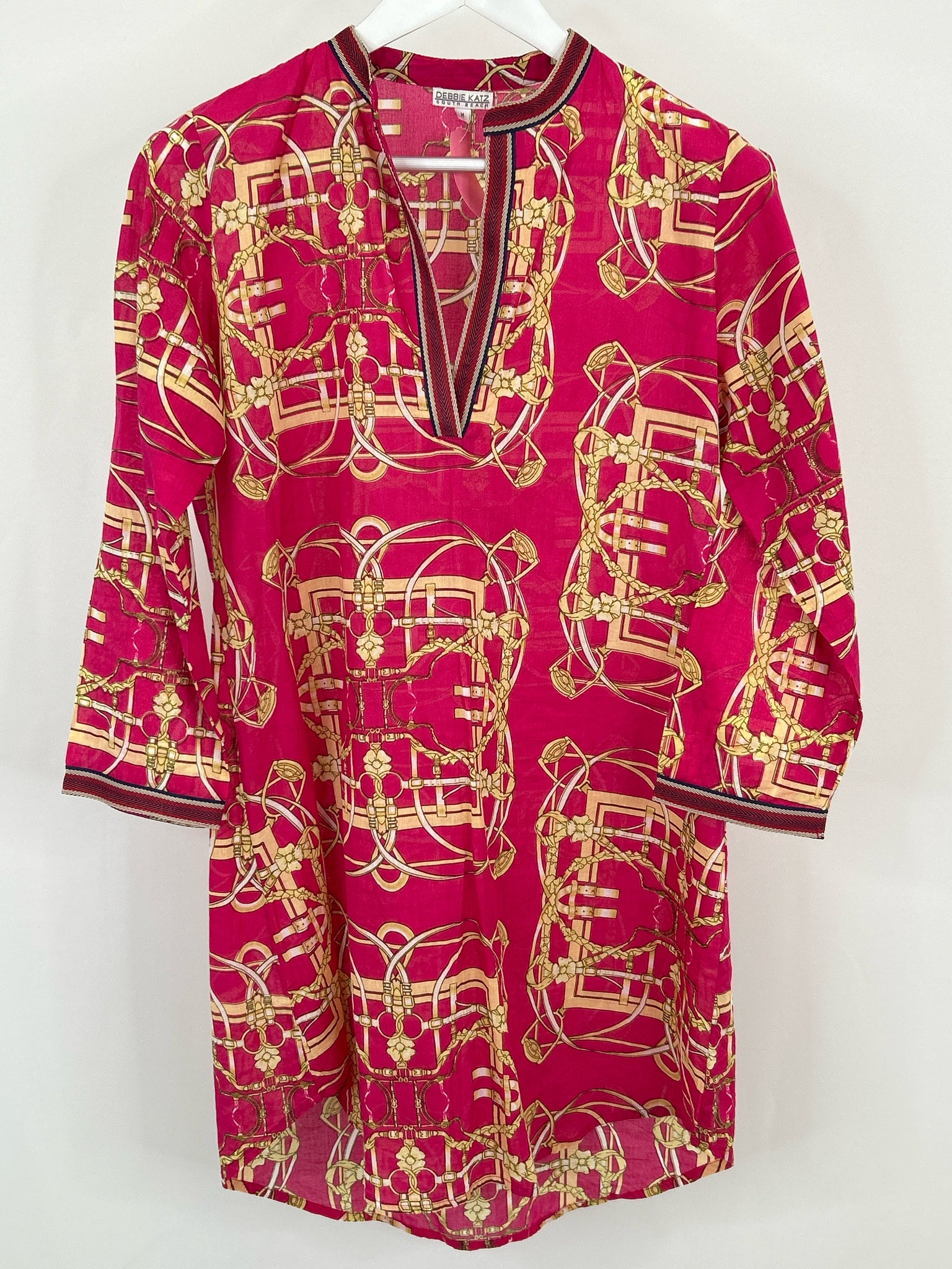DEBBIE KATZ Size M Pink Women Cover-Up