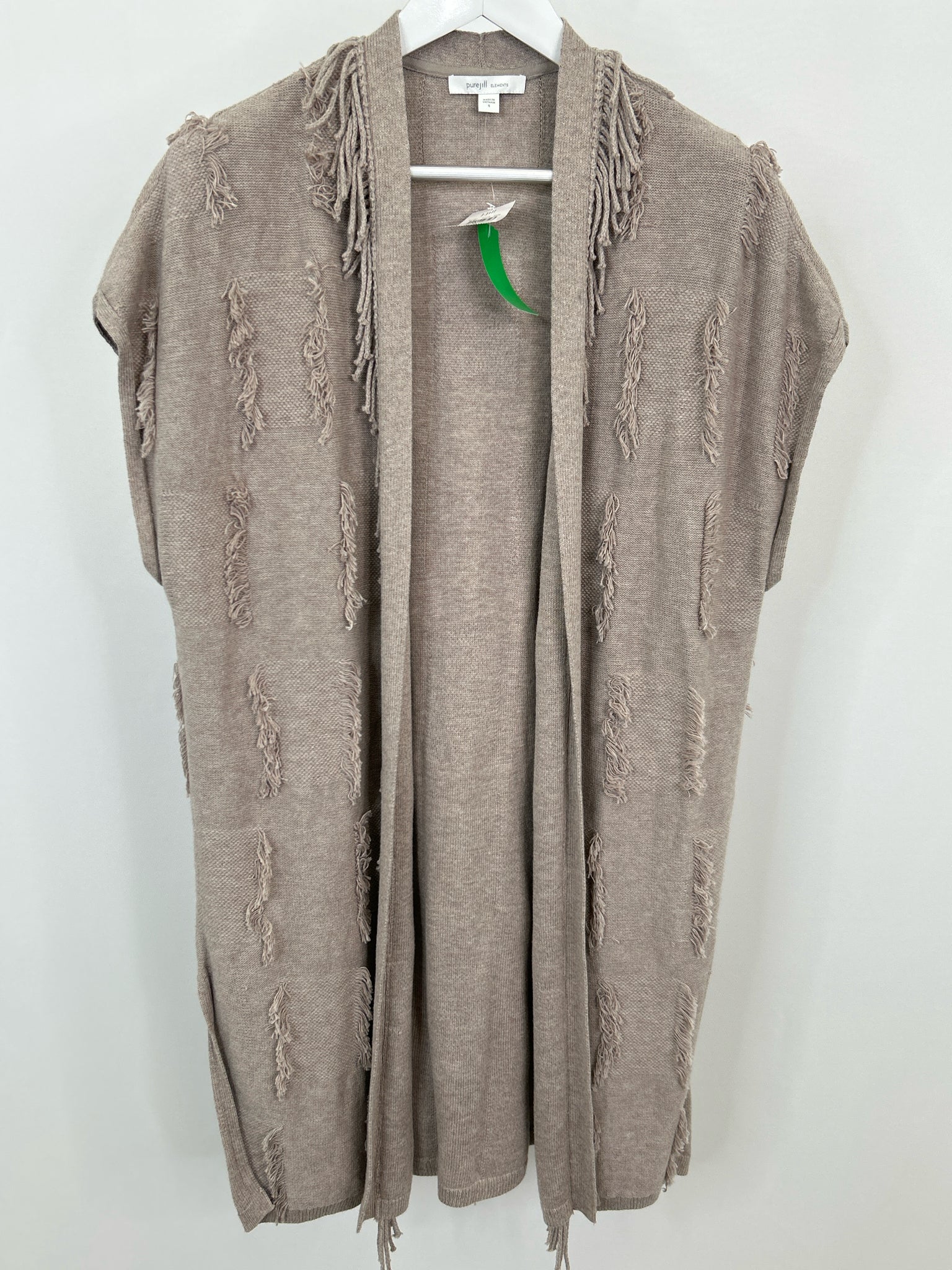 PURE JILL Size S Taupe Women Cardigan NWT