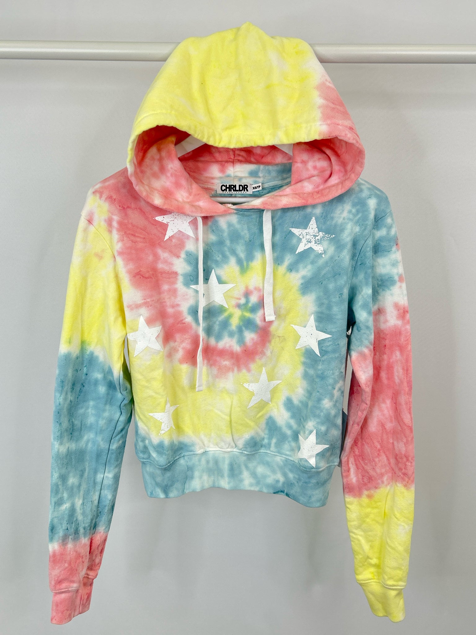 CHRLDR Size XS Pink and Yellow Women Hoodie
