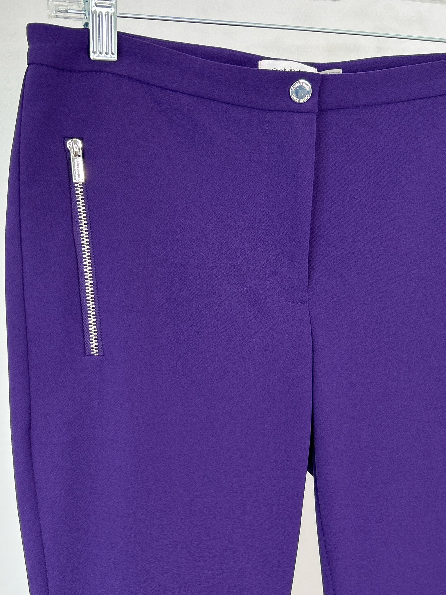 CALVIN KLEIN Size 4 Purple Women Pants NWT
