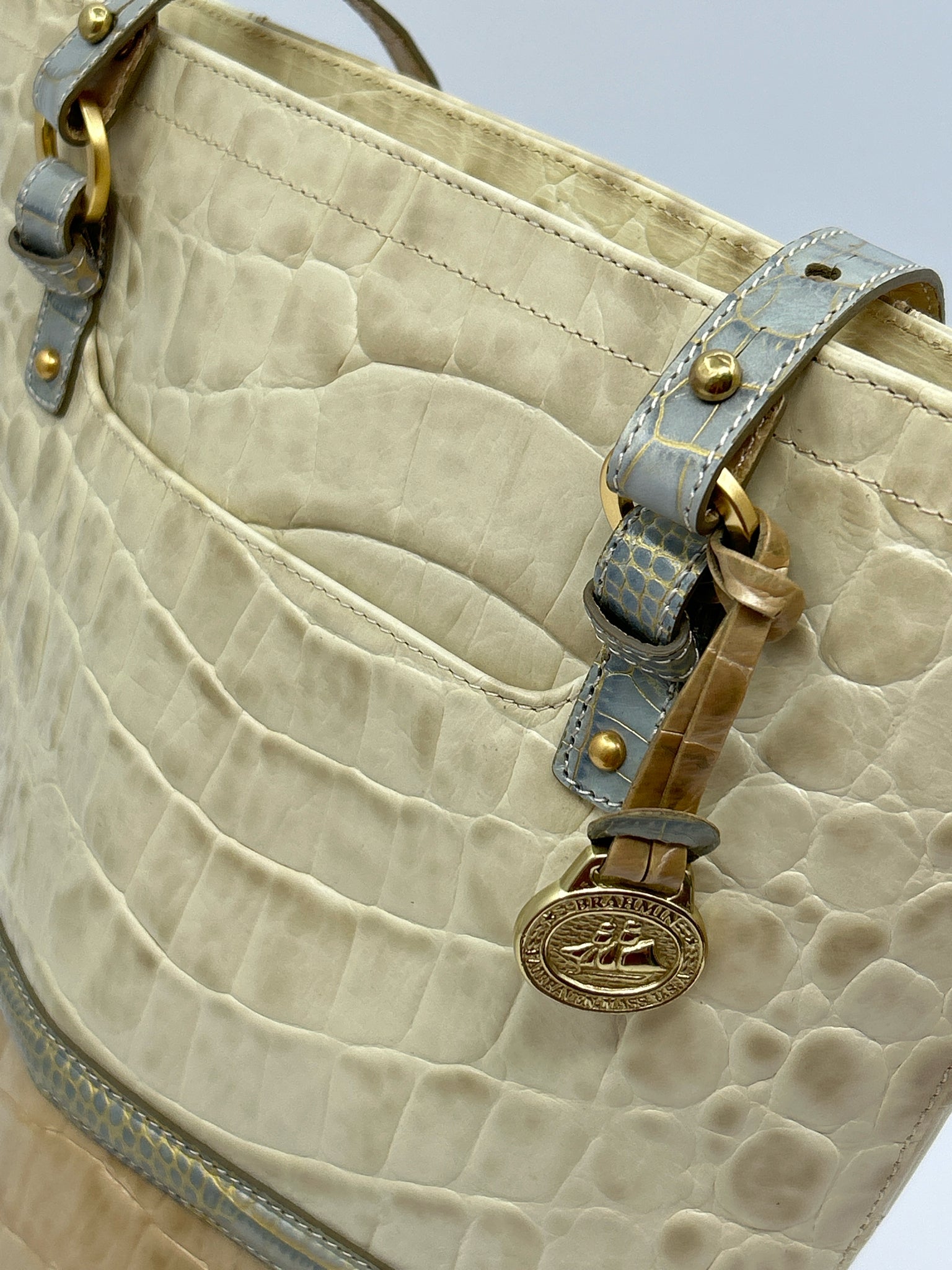 BRAHMIN Cream Women Purse