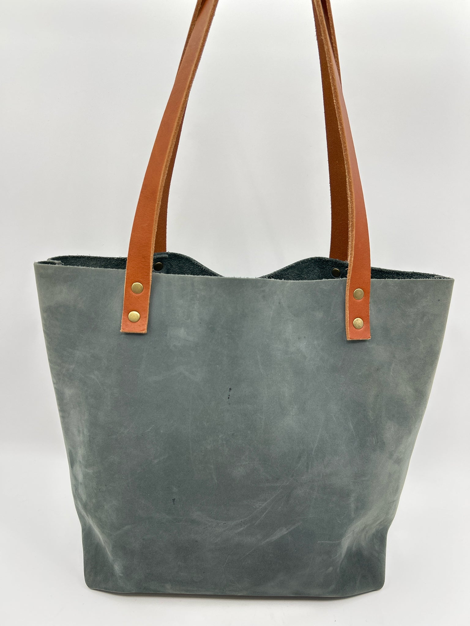 PORTLAND LEATHER GOODS Blue Gray Women Purse Tote