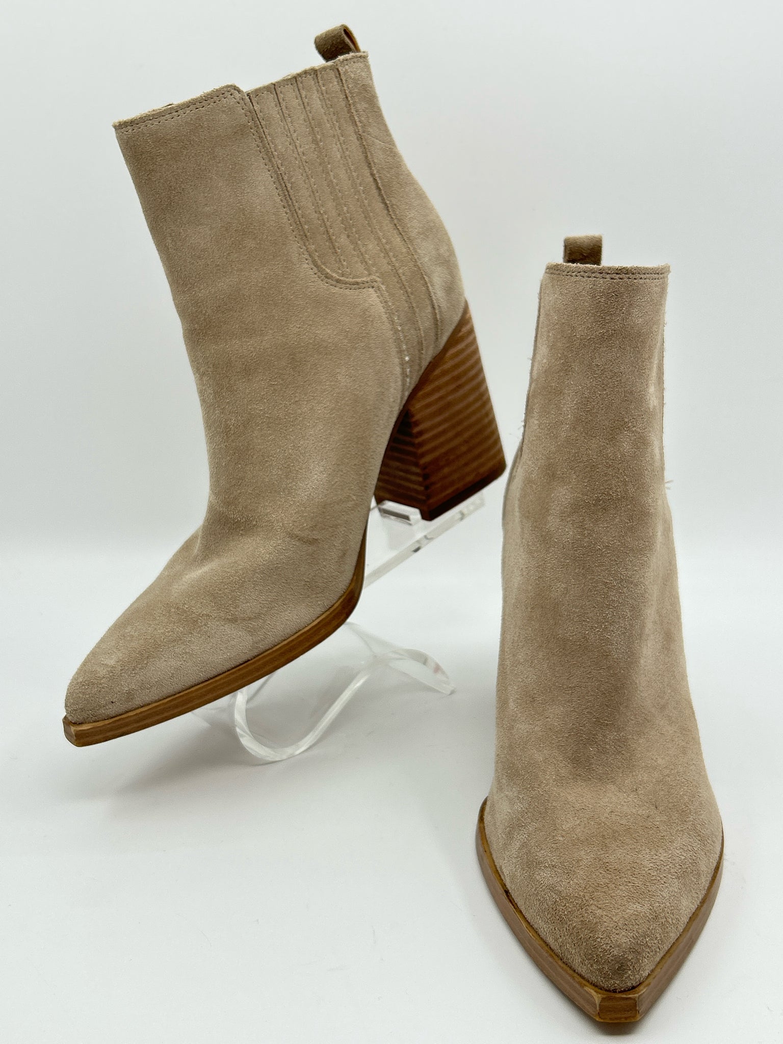 MARC FISHER Size 8M Beige Women Booties