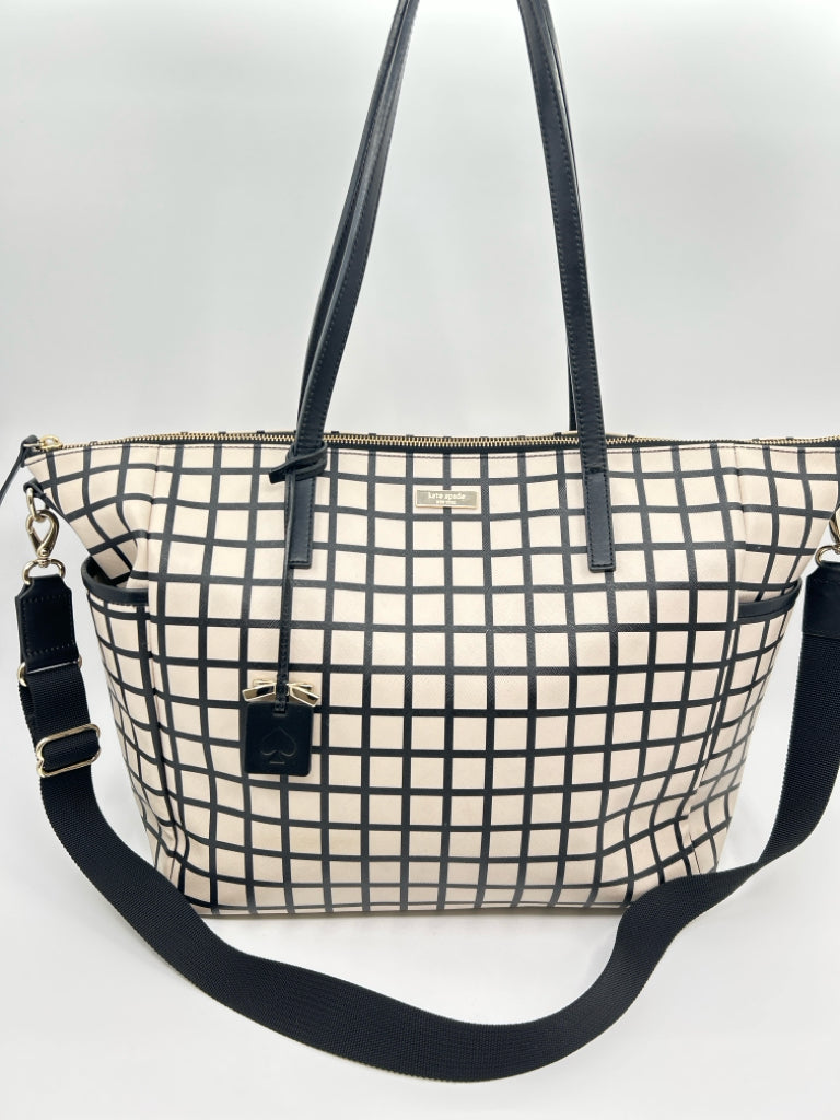 KATE SPADE BLACK AND BEIGE Tote