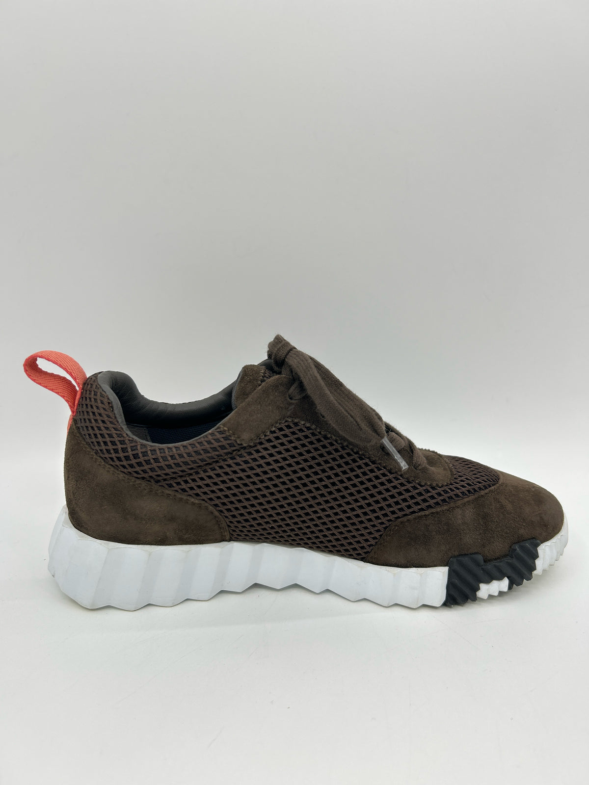 HERMÈS Size 38.5 Brown Women Sneakers