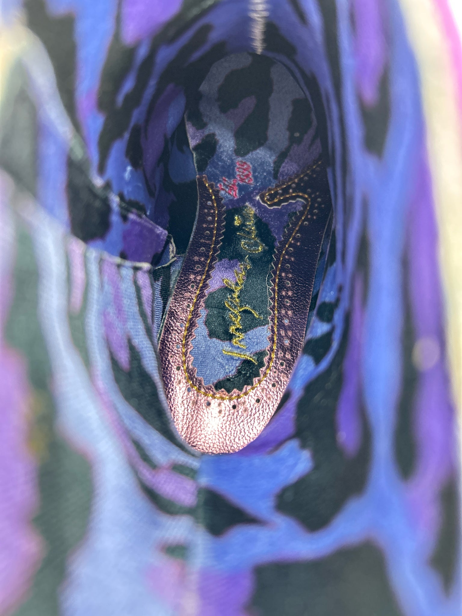 IRREGULAR CHOICE Size 12 Pink and Black Women Booties