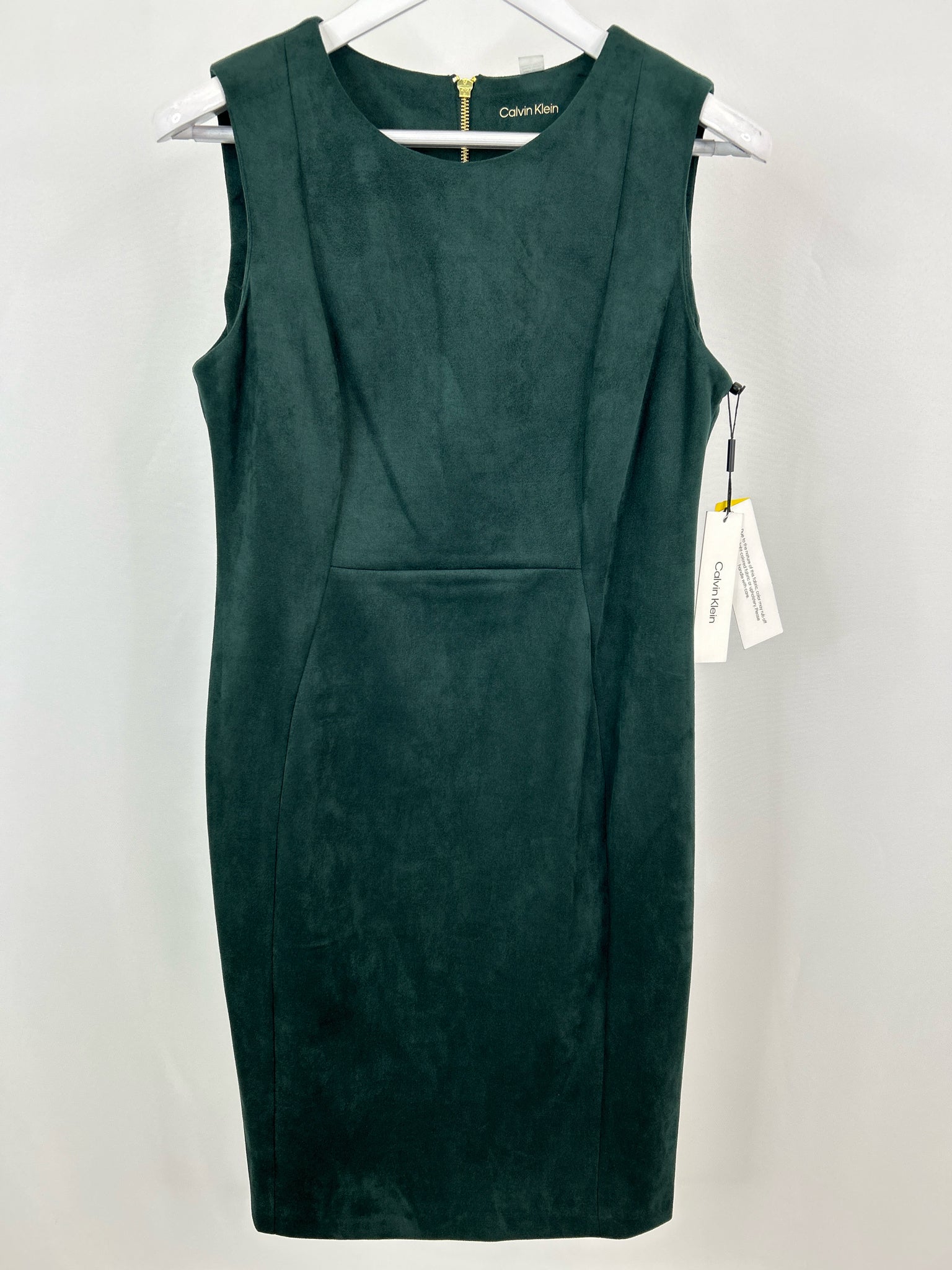 CALVIN KLEIN Size 12 Pine Green Women Dress NWT