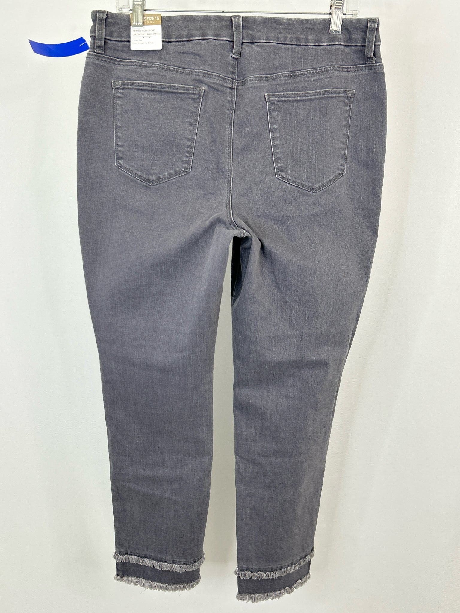 CHICO'S Size 10 GREY DENIM Women jeans