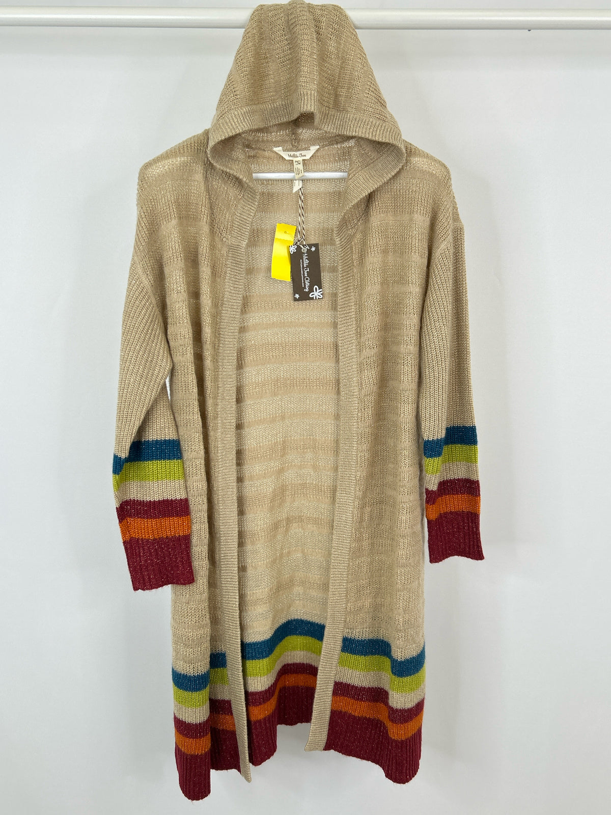 MATILDA JANE Size S Beige Women Cardigan