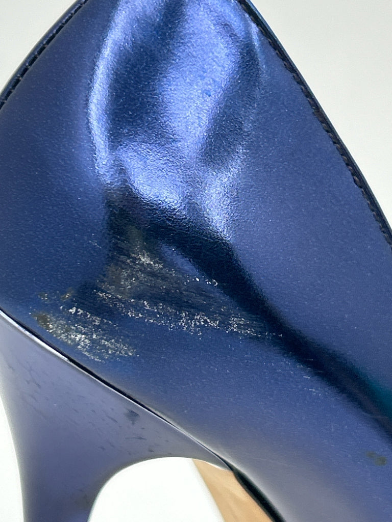 JIMMY CHOO Size 38/8 Blue Women's Pumps