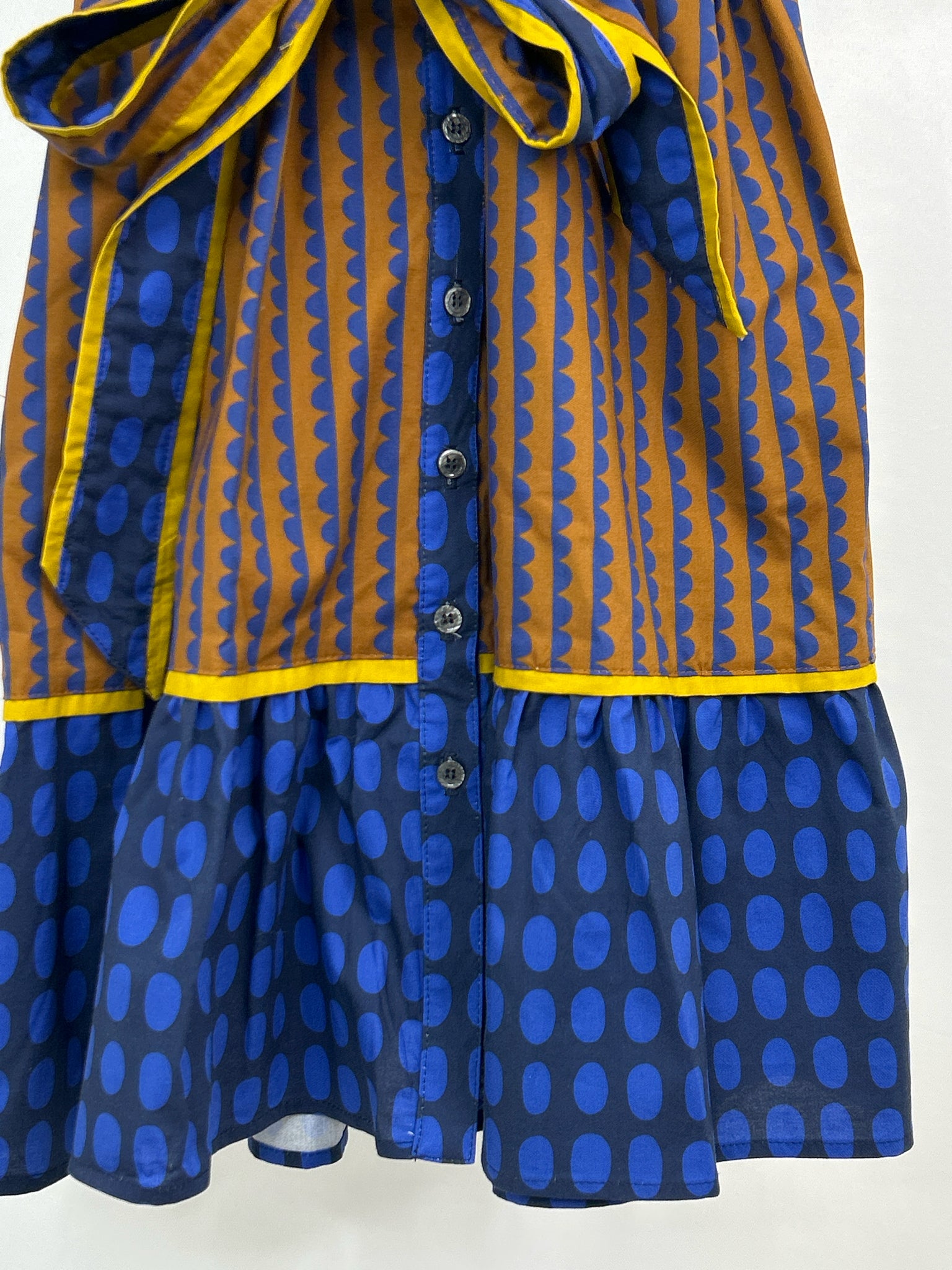 UNCLE FRANK Size S BROWN AND BLUE Women Dress