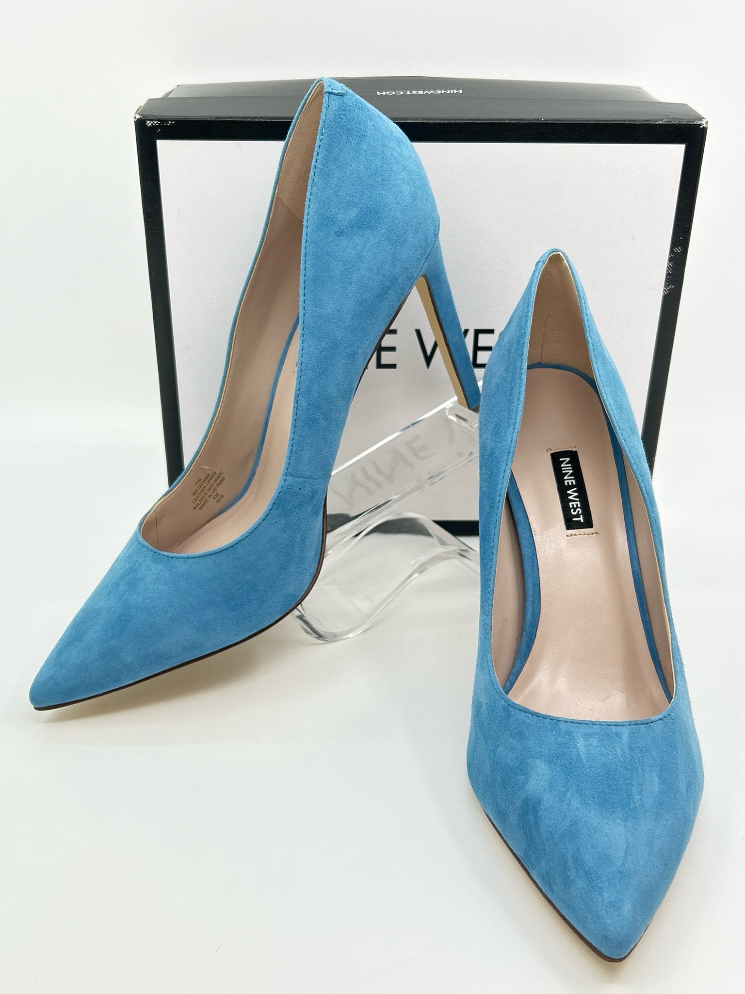 NINE WEST Size 11M Blue Women Pumps