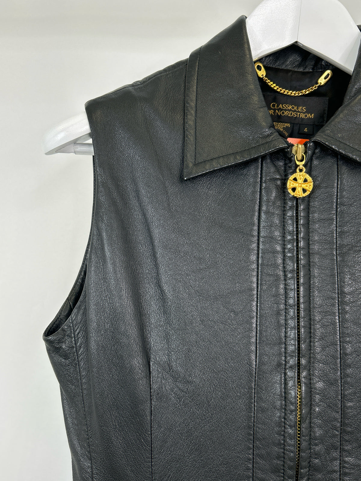 Classiques for Nordstrom Size 4 Black Women Vest