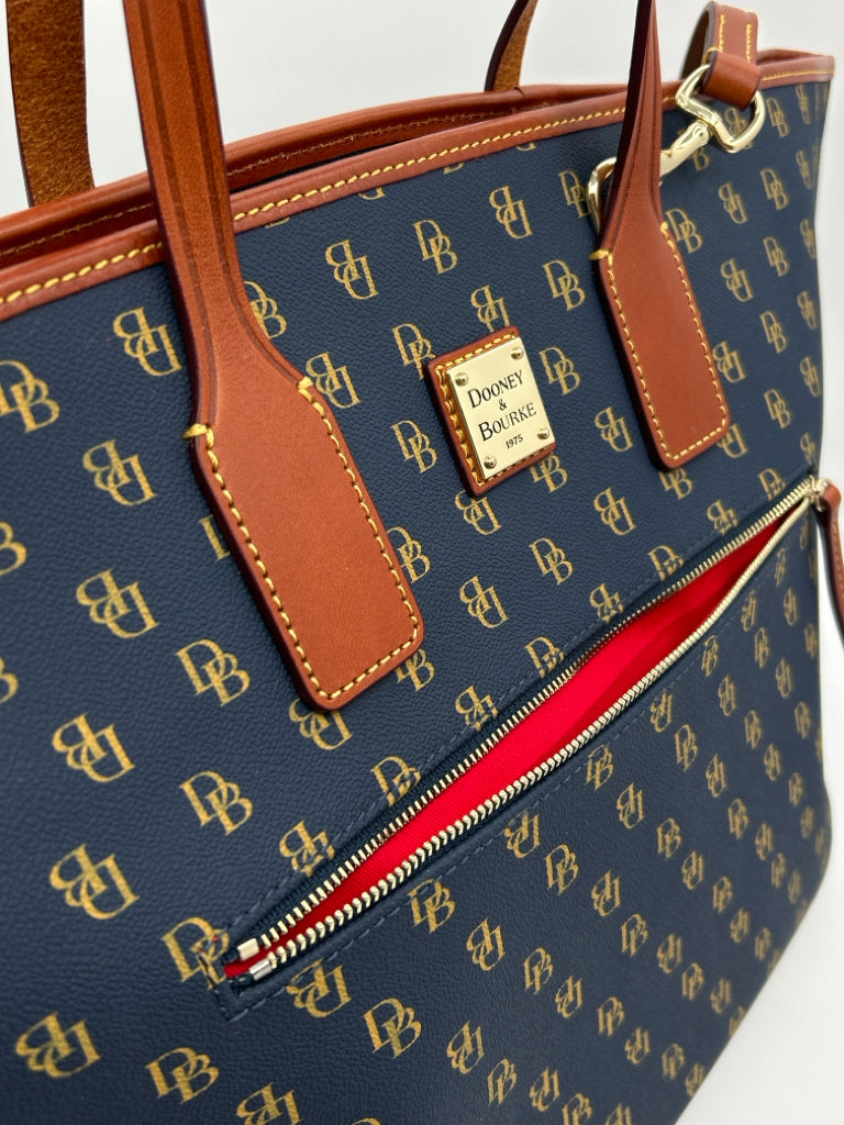 DOONEY & BOURKE Navy Gretta Large Tote NWT