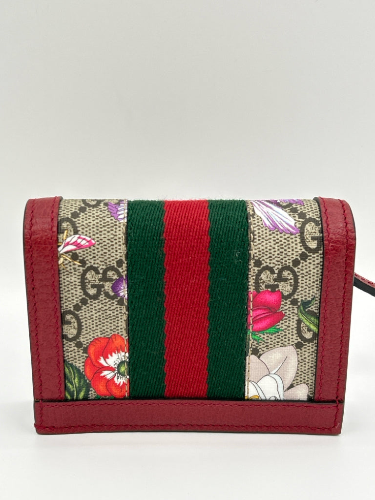 GUCCI Red Print Wallet