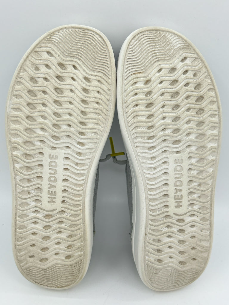 Hey Dude Size 6 light grey Women's Shoes