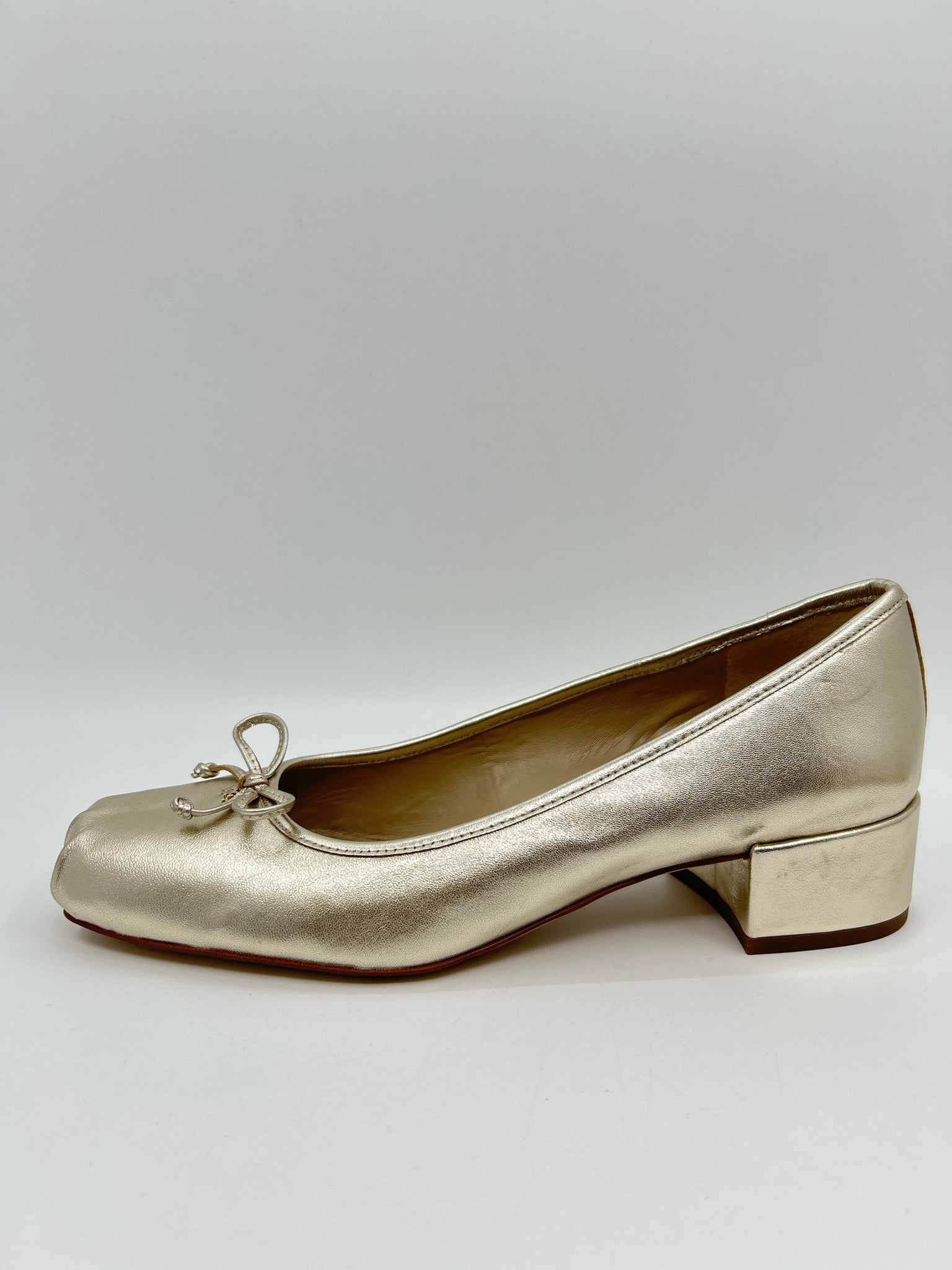 SAM EDELMAN Size 10 gold metallic Women Pumps