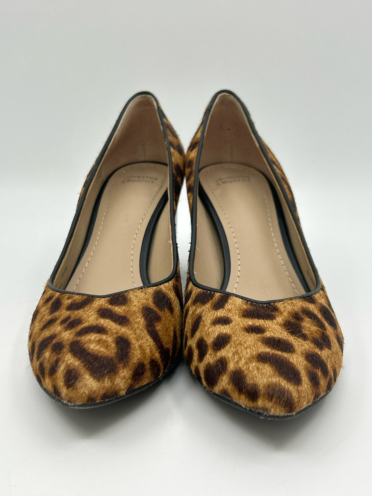JOHNSTON & MURPHY Size 8M Brown Print Women Pumps