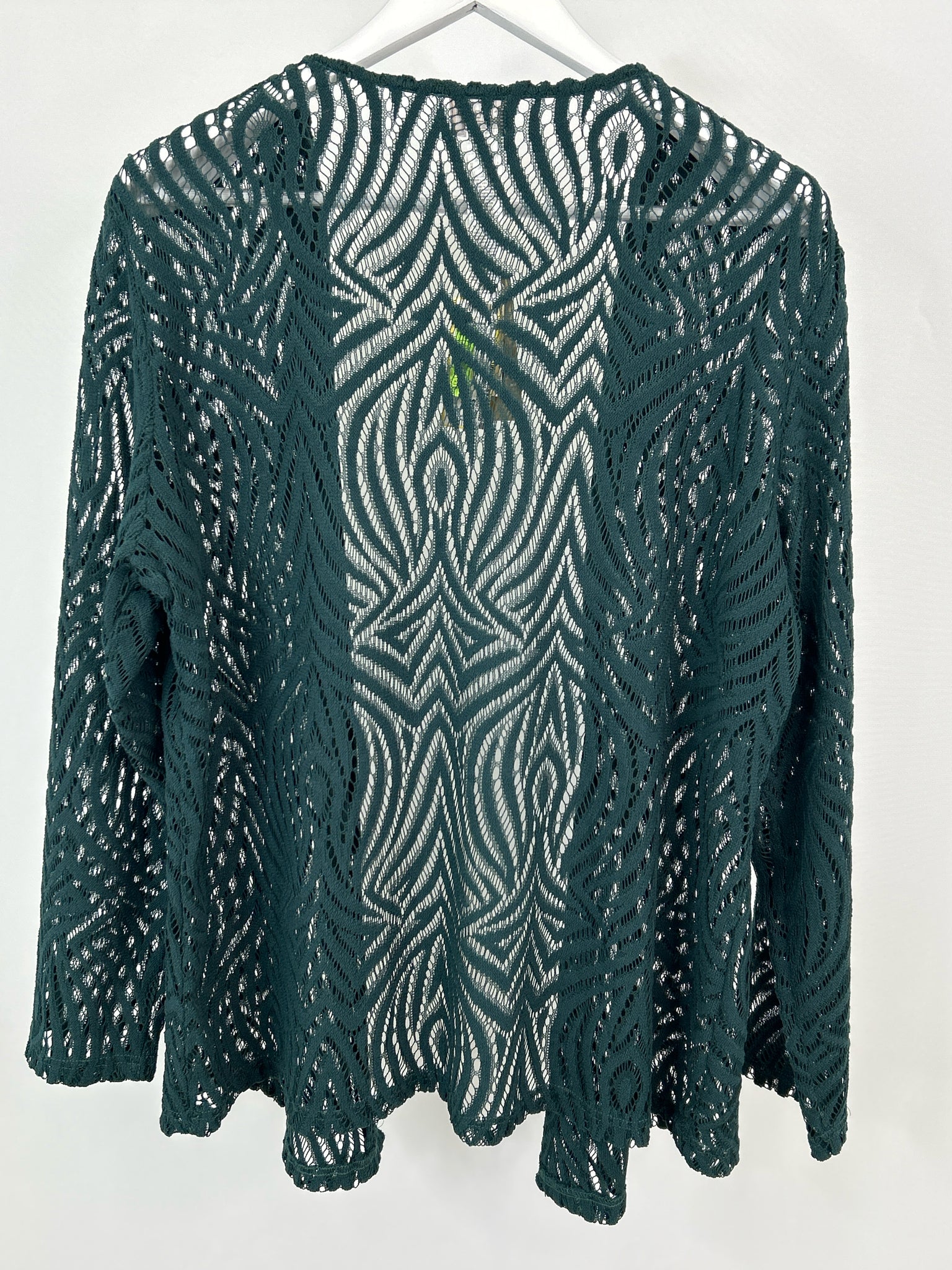 CHICO'S Size 16 Pine Green Women Cardigan NWT