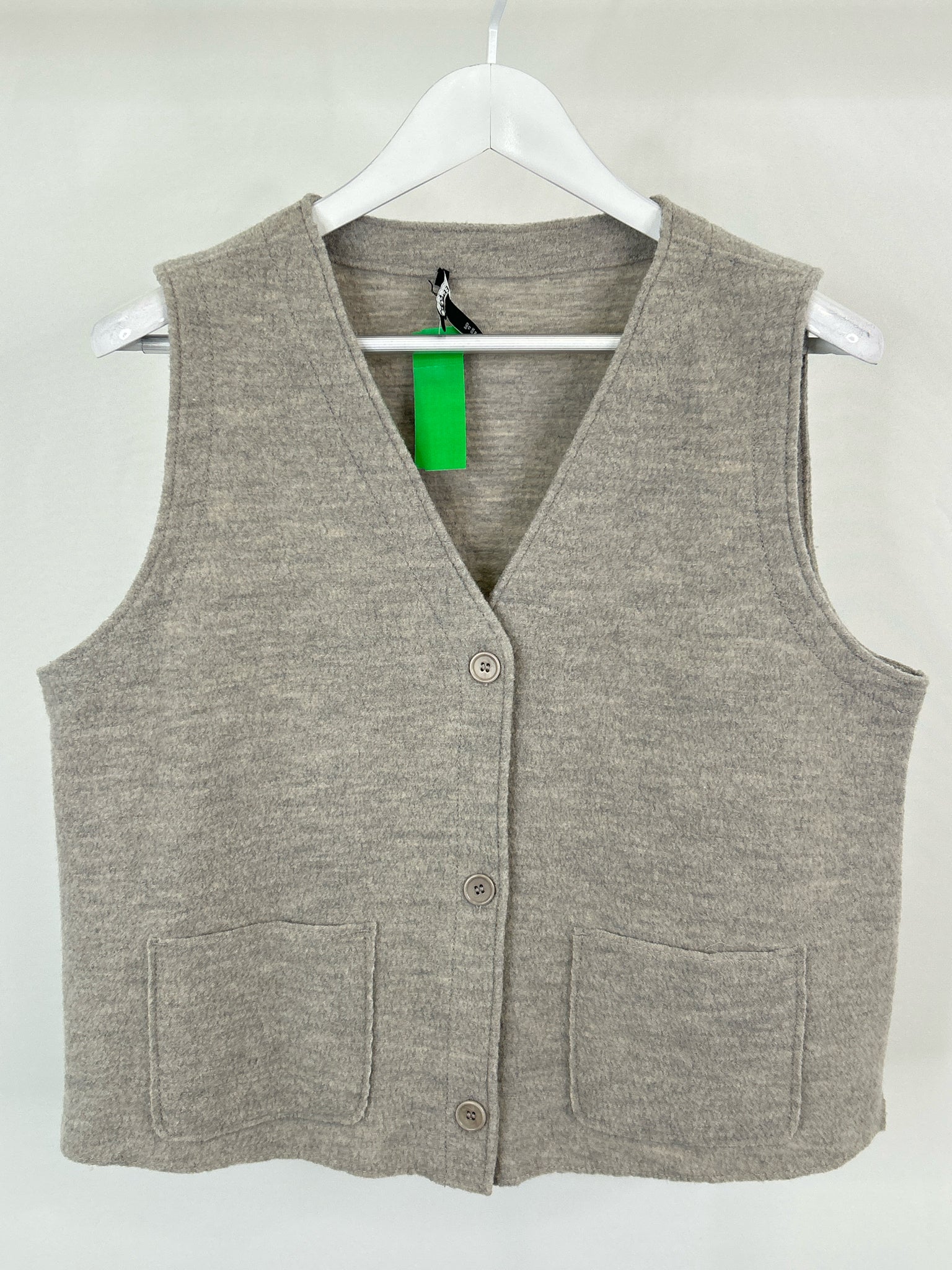 EILEEN FISHER Size M Grey Women Vest