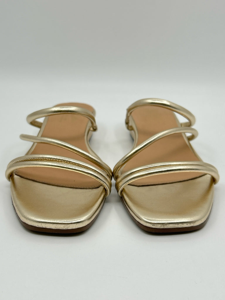 SEYCHELLES Size 7.5 gold metallic Women's Sandal