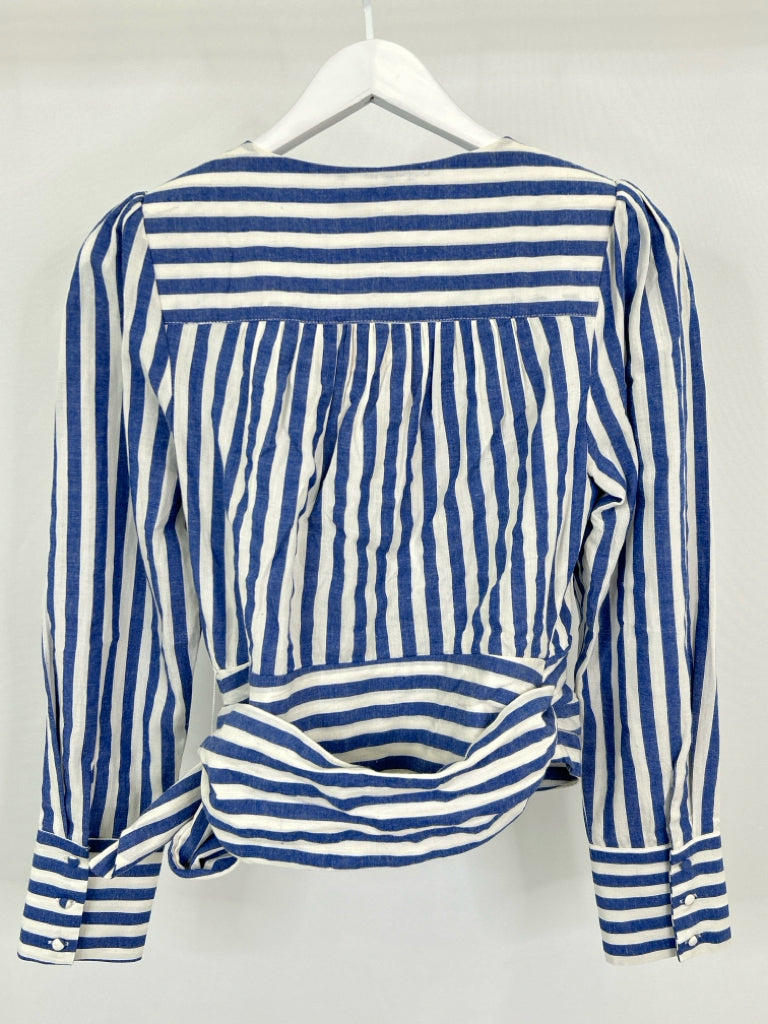 SUGAR LIPS Size S Blue and White Women's Top NWT