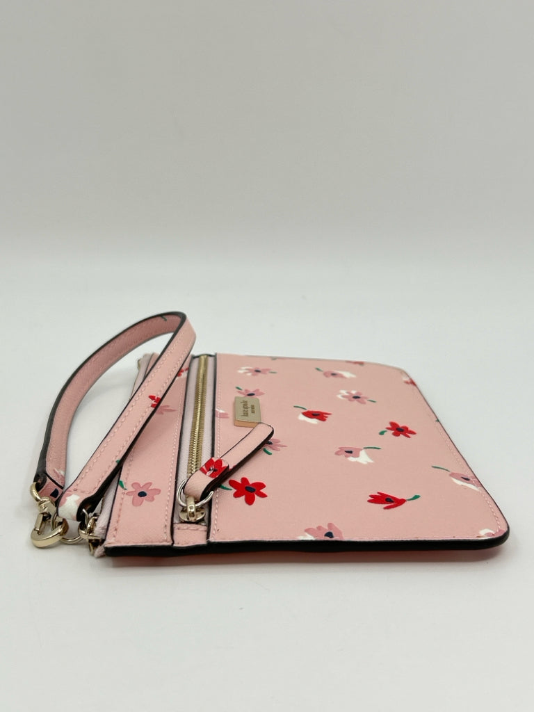 KATE SPADE Pink floral Wristlet