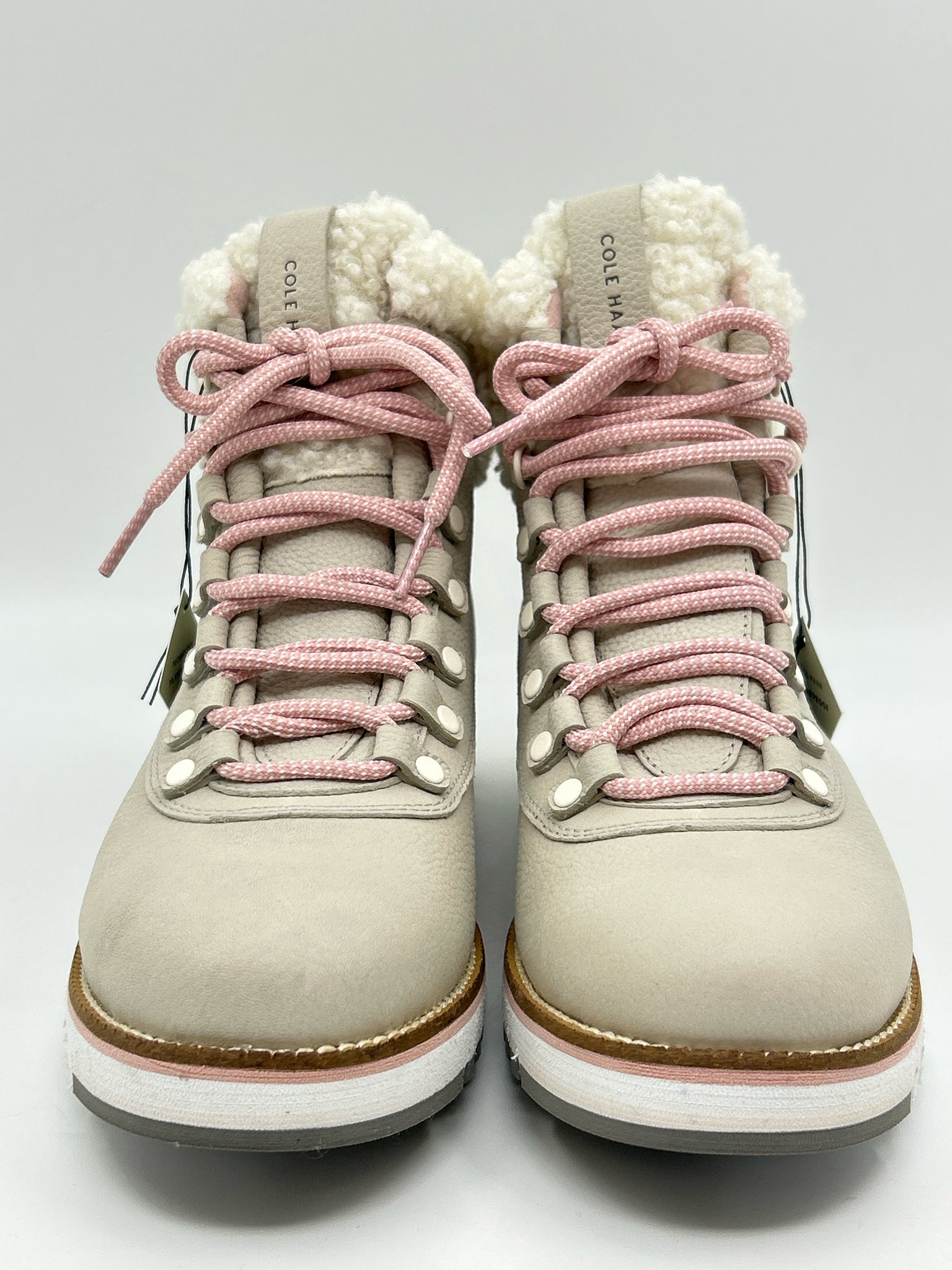 COLE HAAN Size 10.5B Grey and white Women Boots