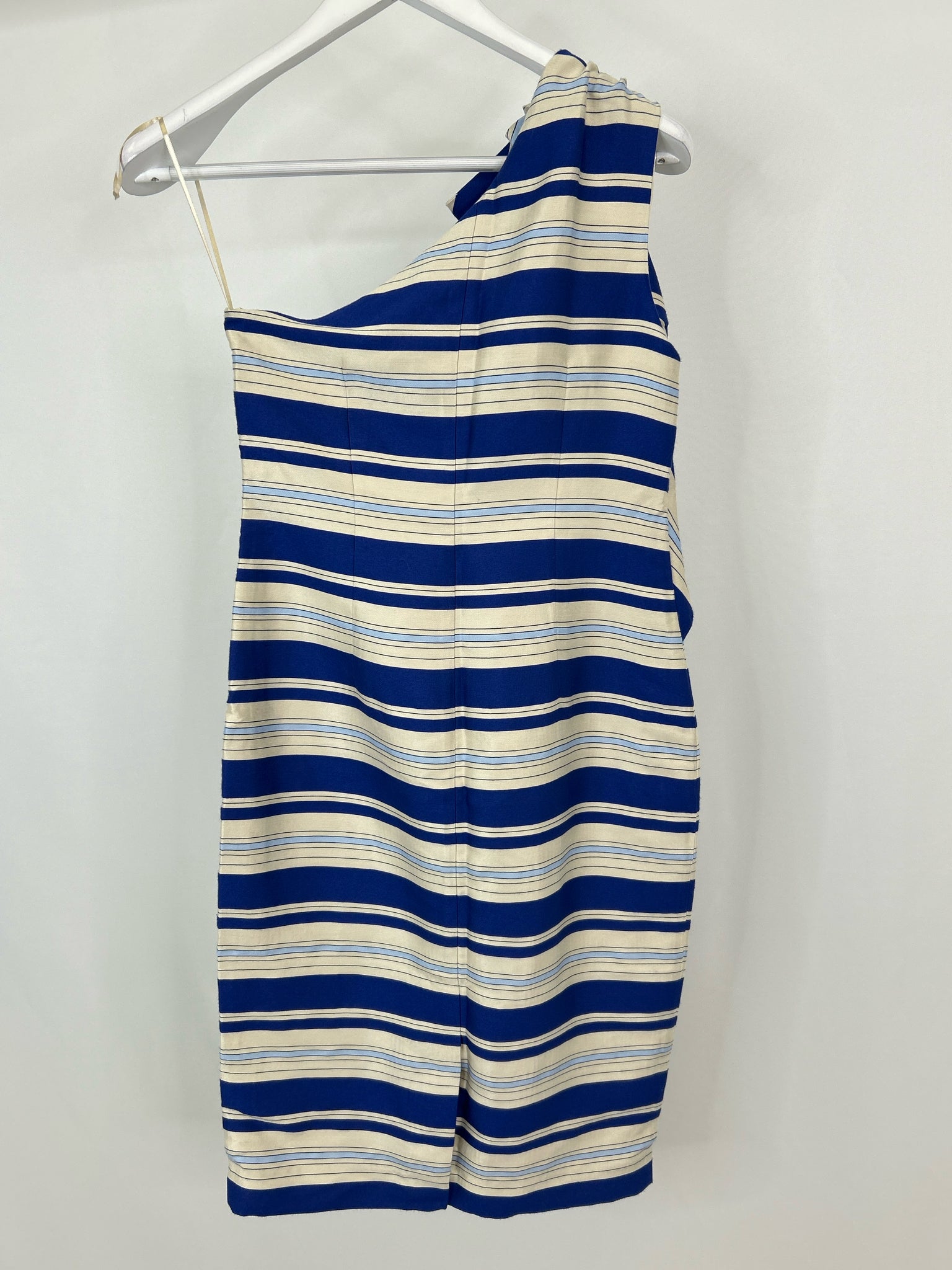 BANANA REPUBLIC Size 2 Blue and Cream Women Dress NWT
